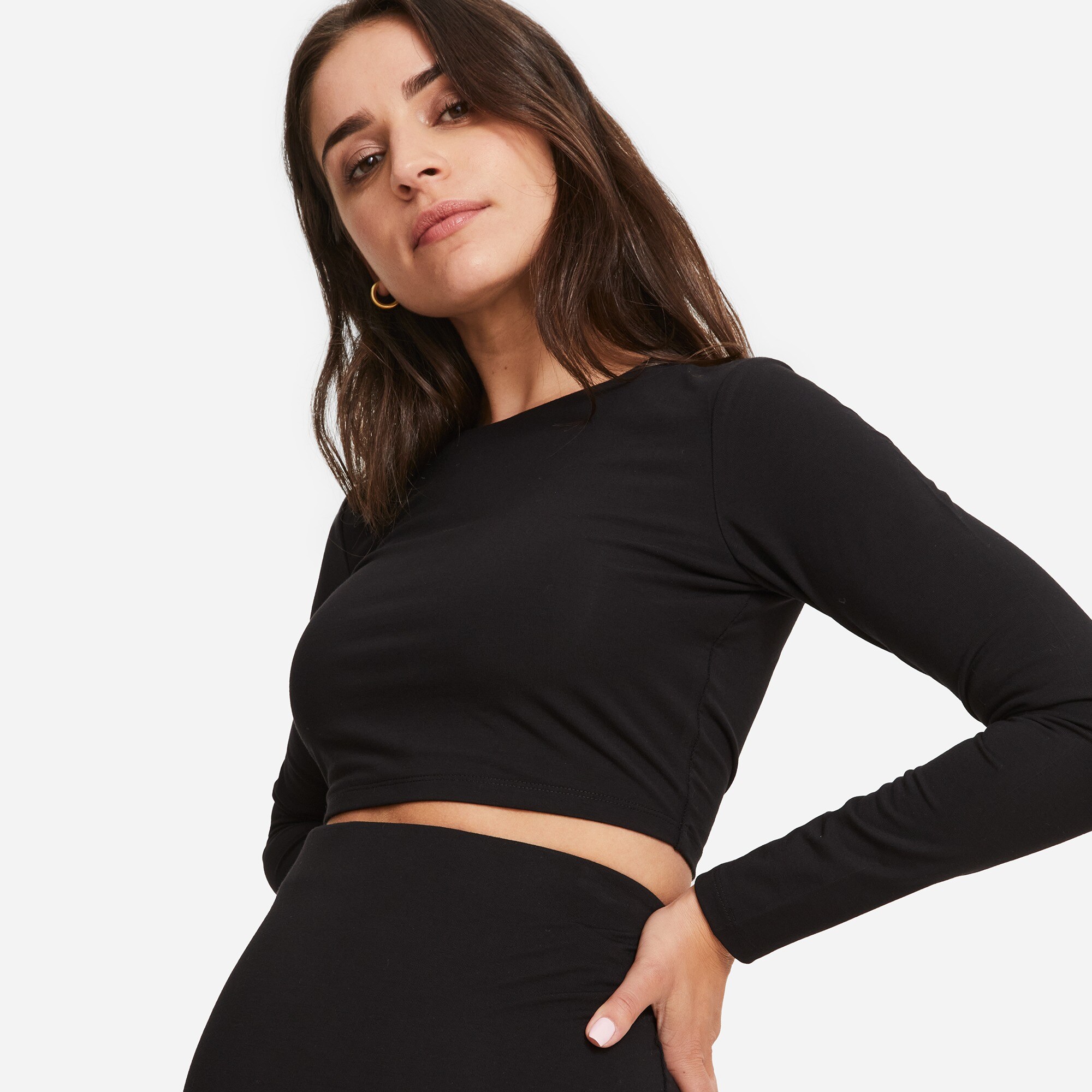 HATCH® The Body Long-Sleeve Crop Top
