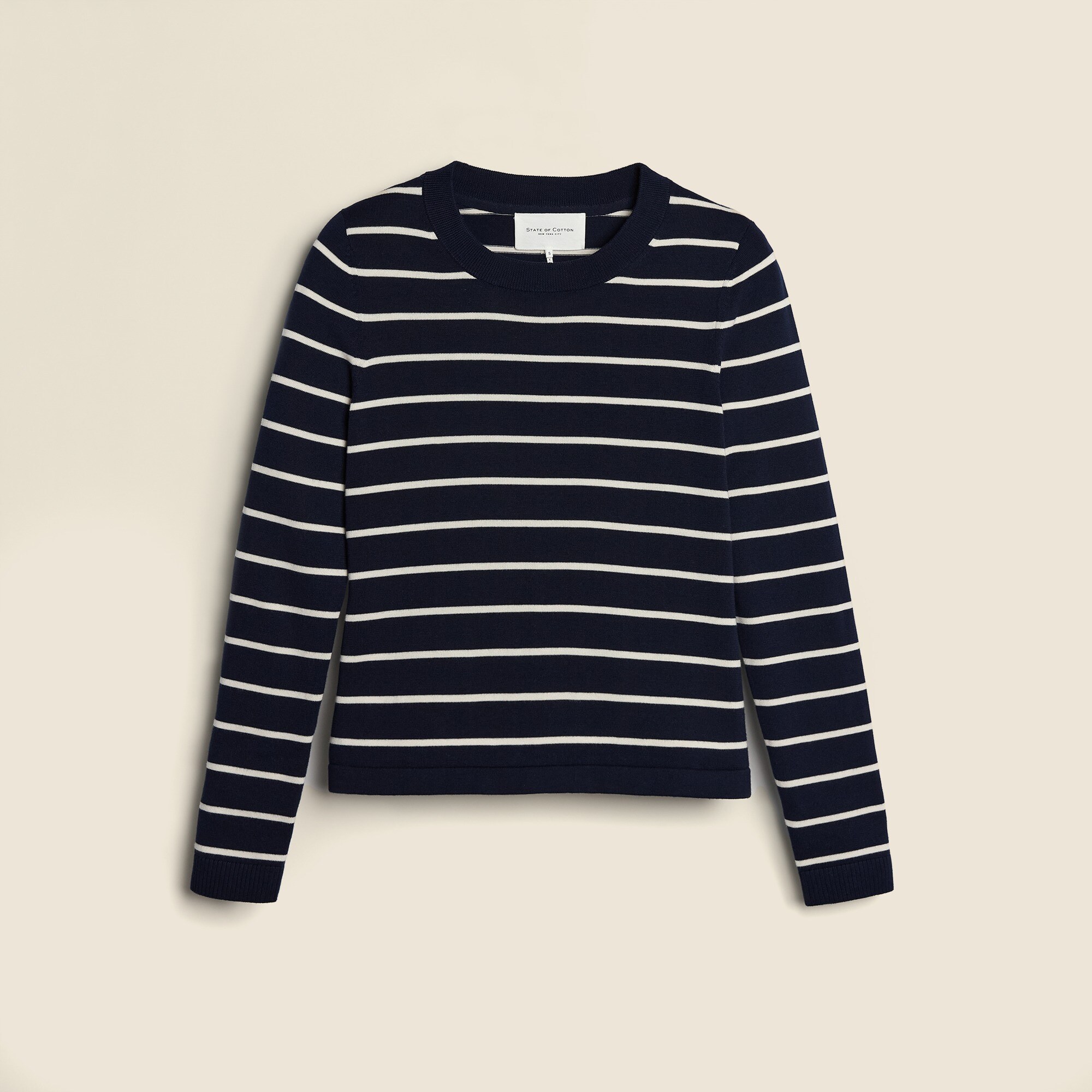 State of Cotton NYC Devon striped crewneck sweater