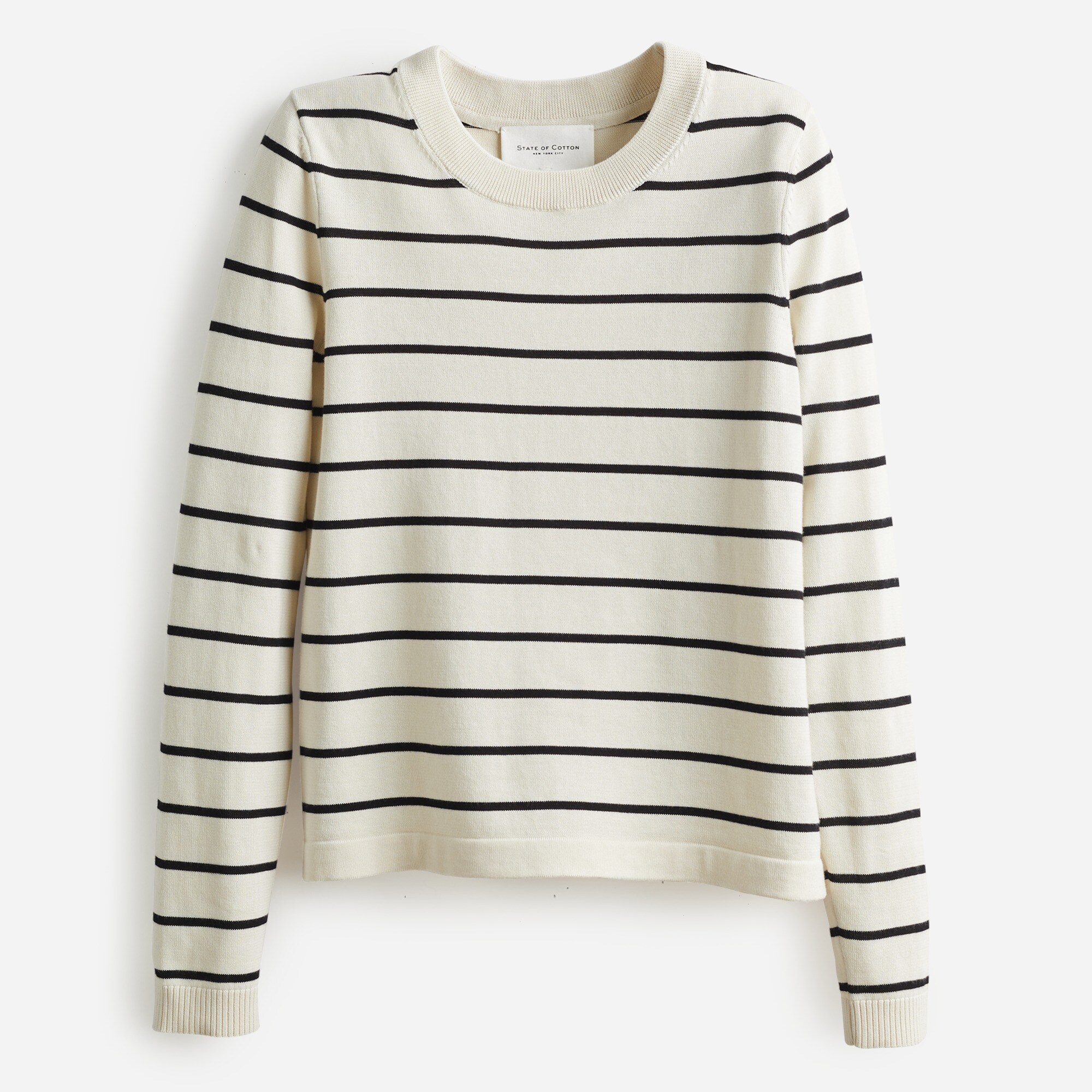  State of Cotton NYC Devon striped crewneck sweater