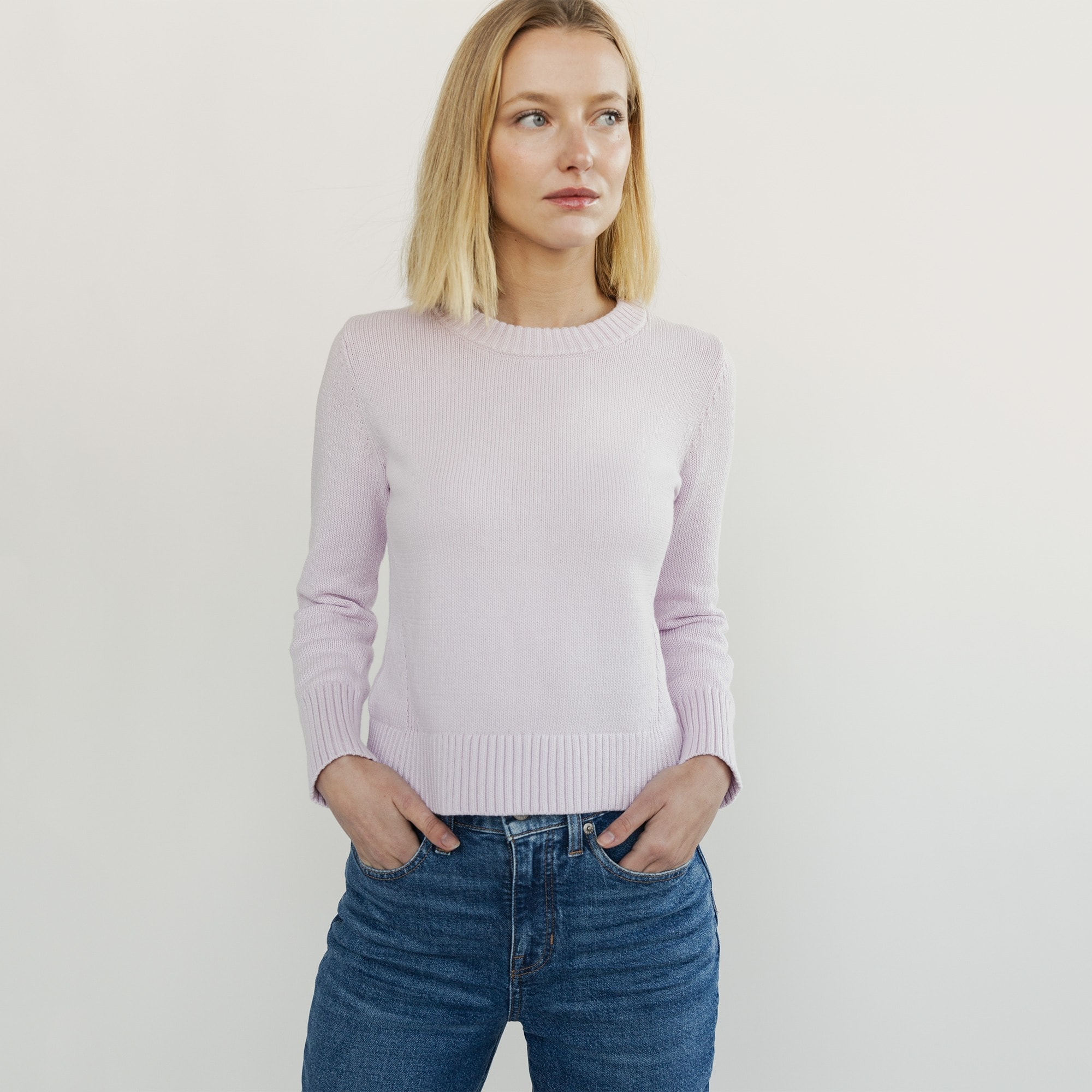 womens State of Cotton NYC Castine medium-weight crewneck sweater