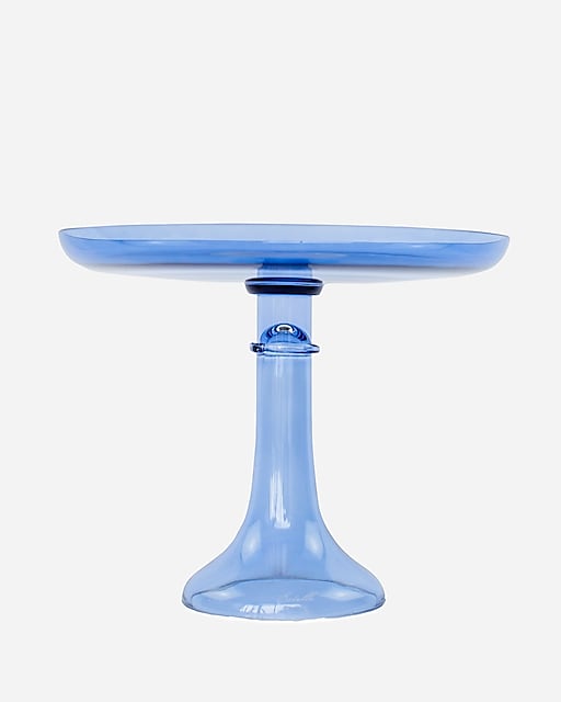 homes Estelle Colored Glass cake stand
