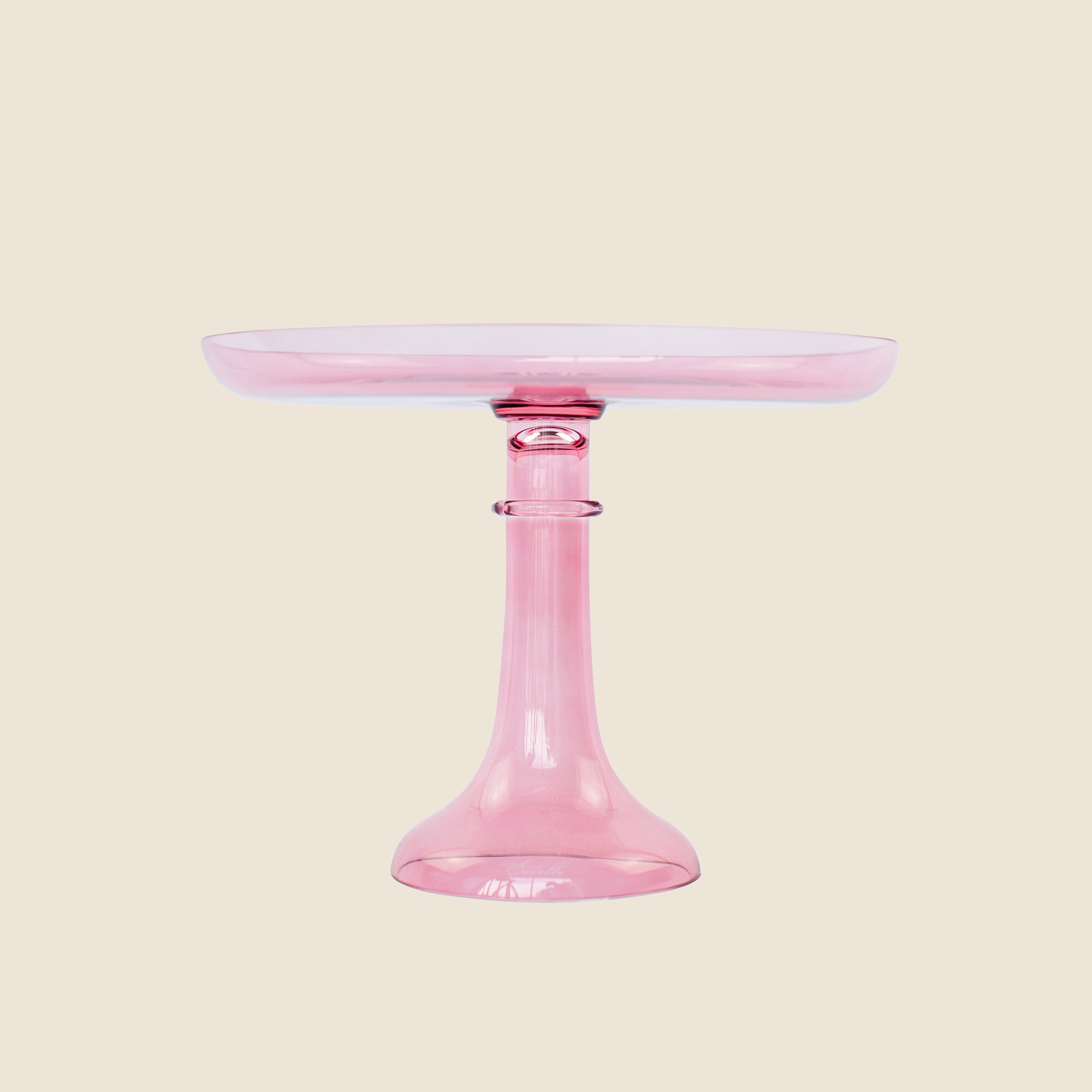 homes Estelle Colored Glass cake stand