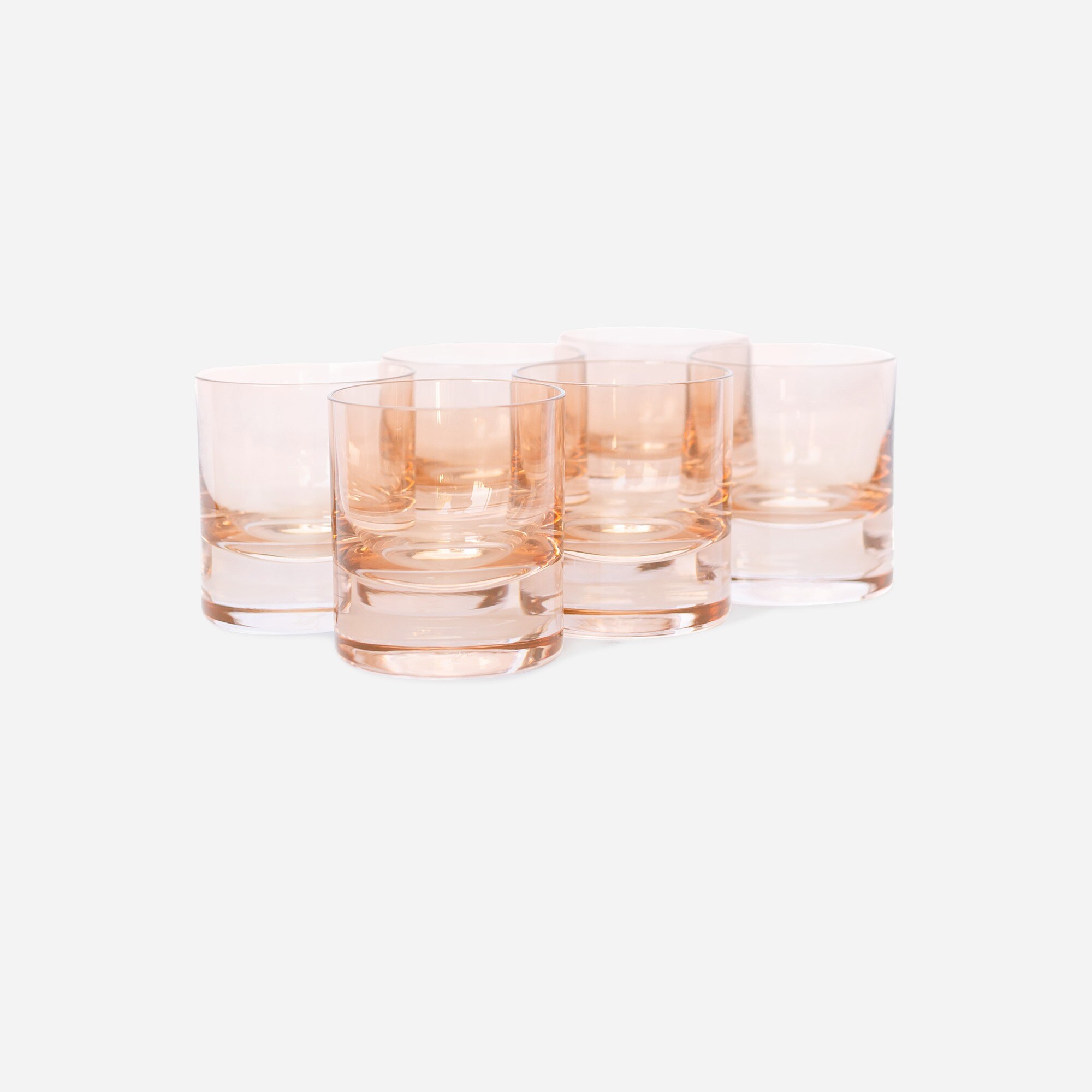 homes Estelle Colored Glass rocks glasses set-of-six