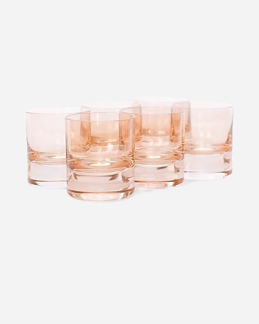  Estelle Colored Glass rocks glasses set-of-six