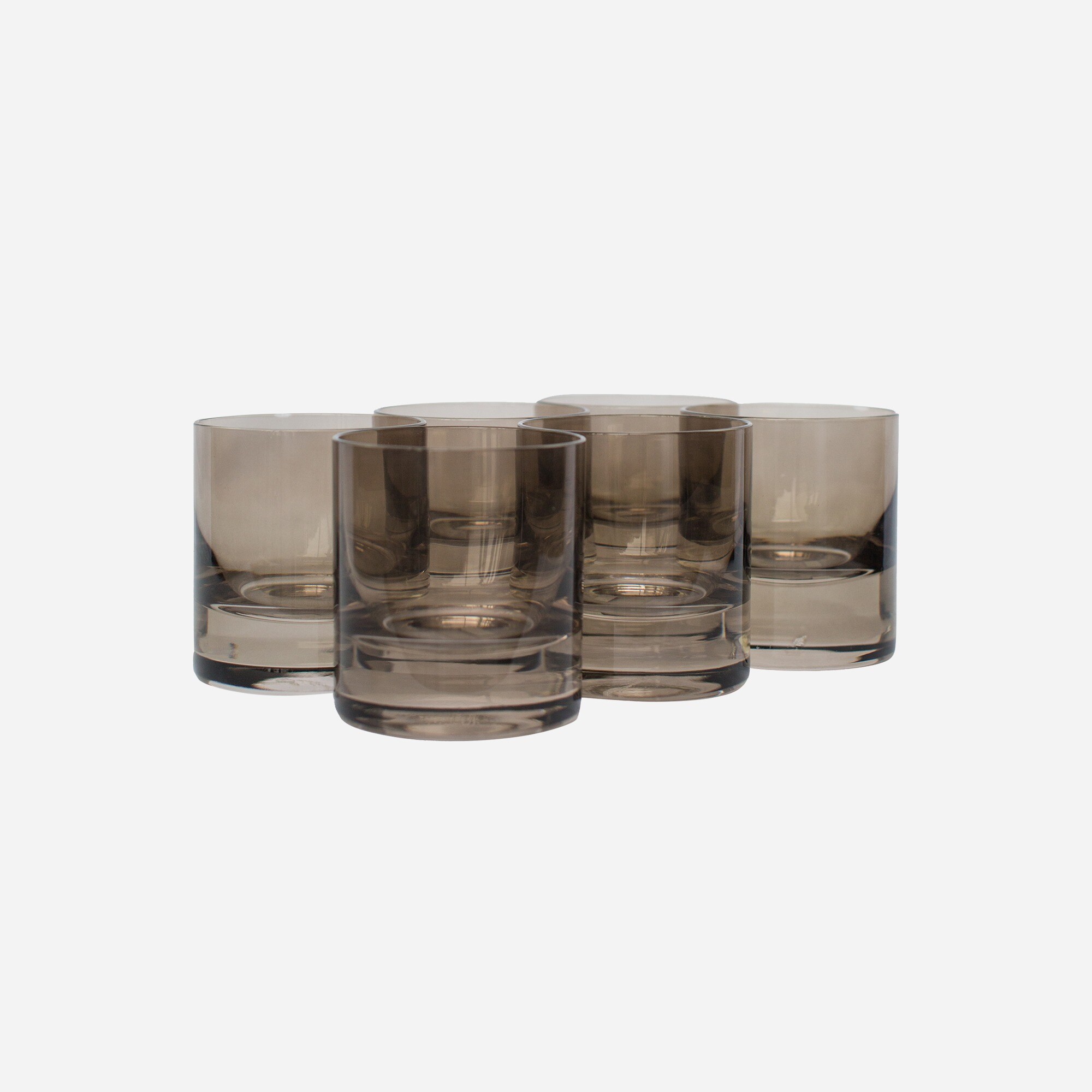 Estelle Colored Glass rocks glasses set-of-six