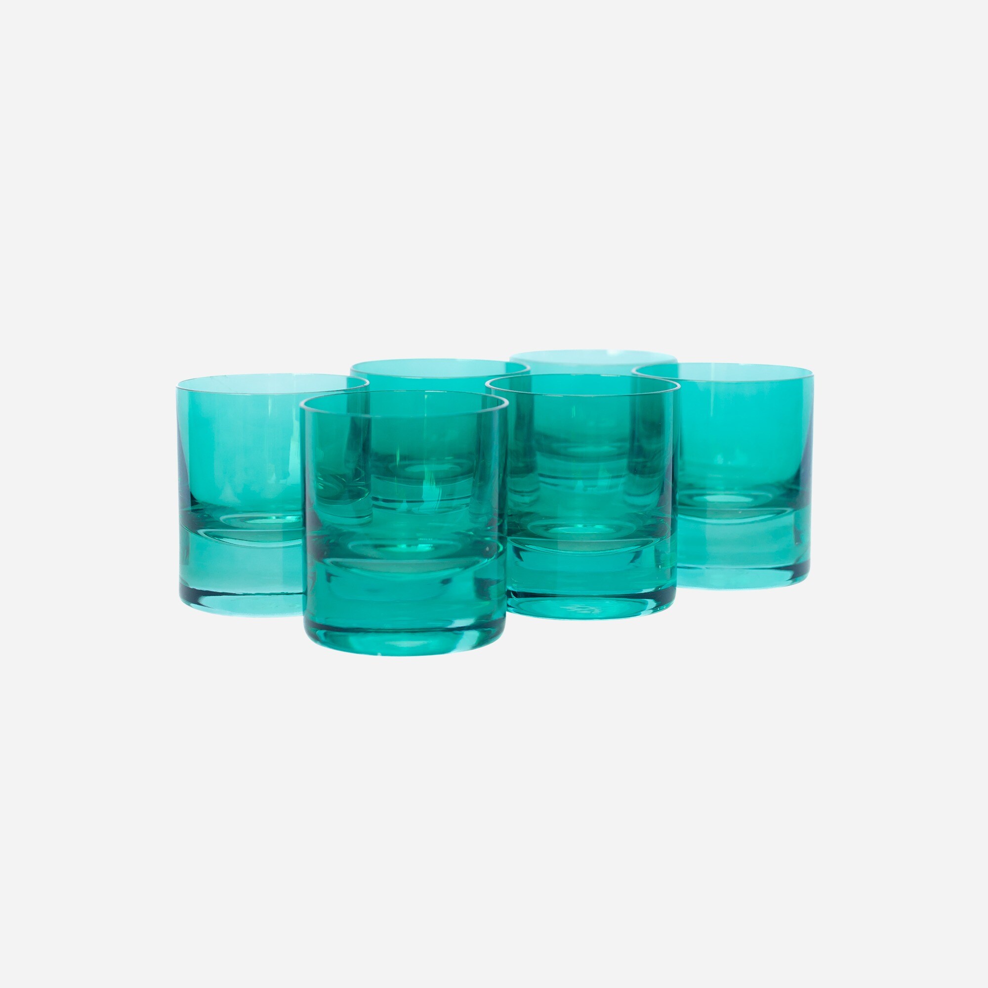 homes Estelle Colored Glass rocks glasses set-of-six