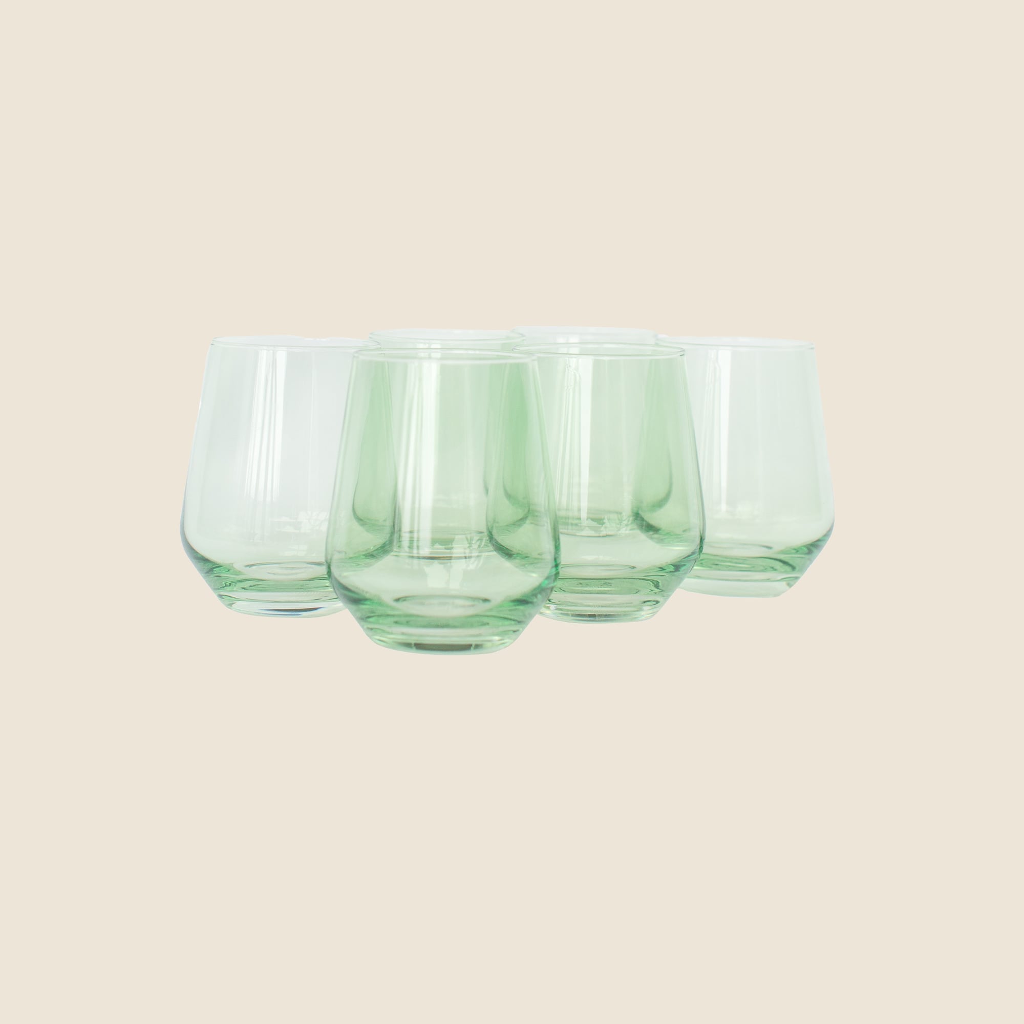 Estelle Colored Glass stemless set-of-six
