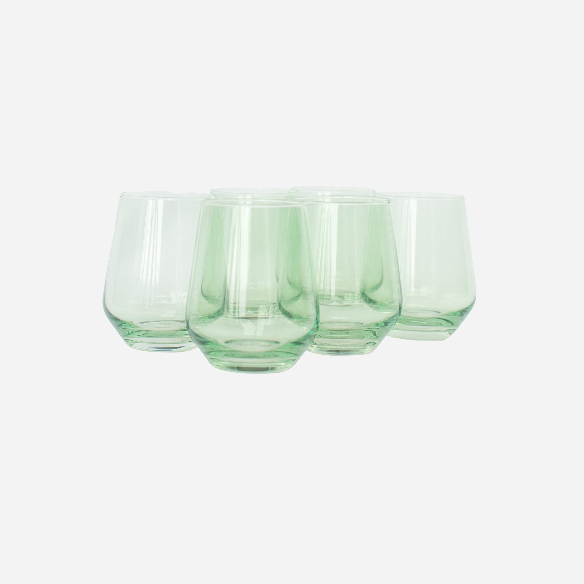 womens Estelle Colored Glass stemless set-of-six