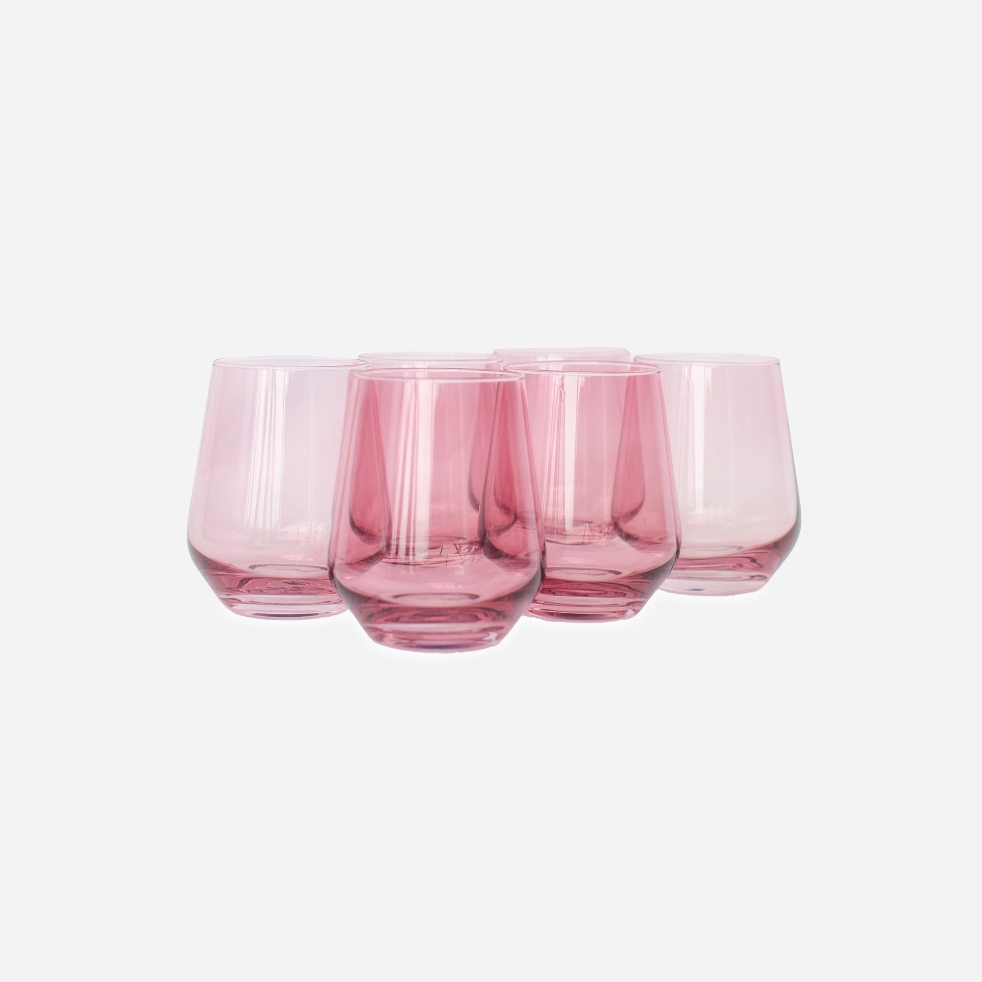  Estelle Colored Glass stemless set-of-six