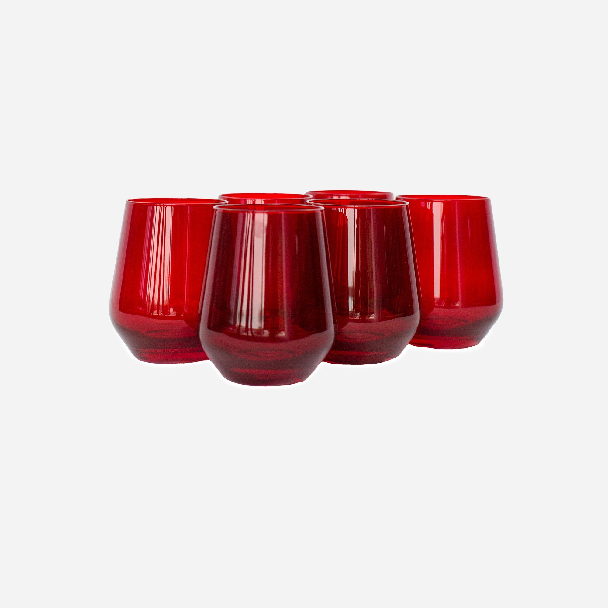 Estelle Colored Glass stemless set-of-six