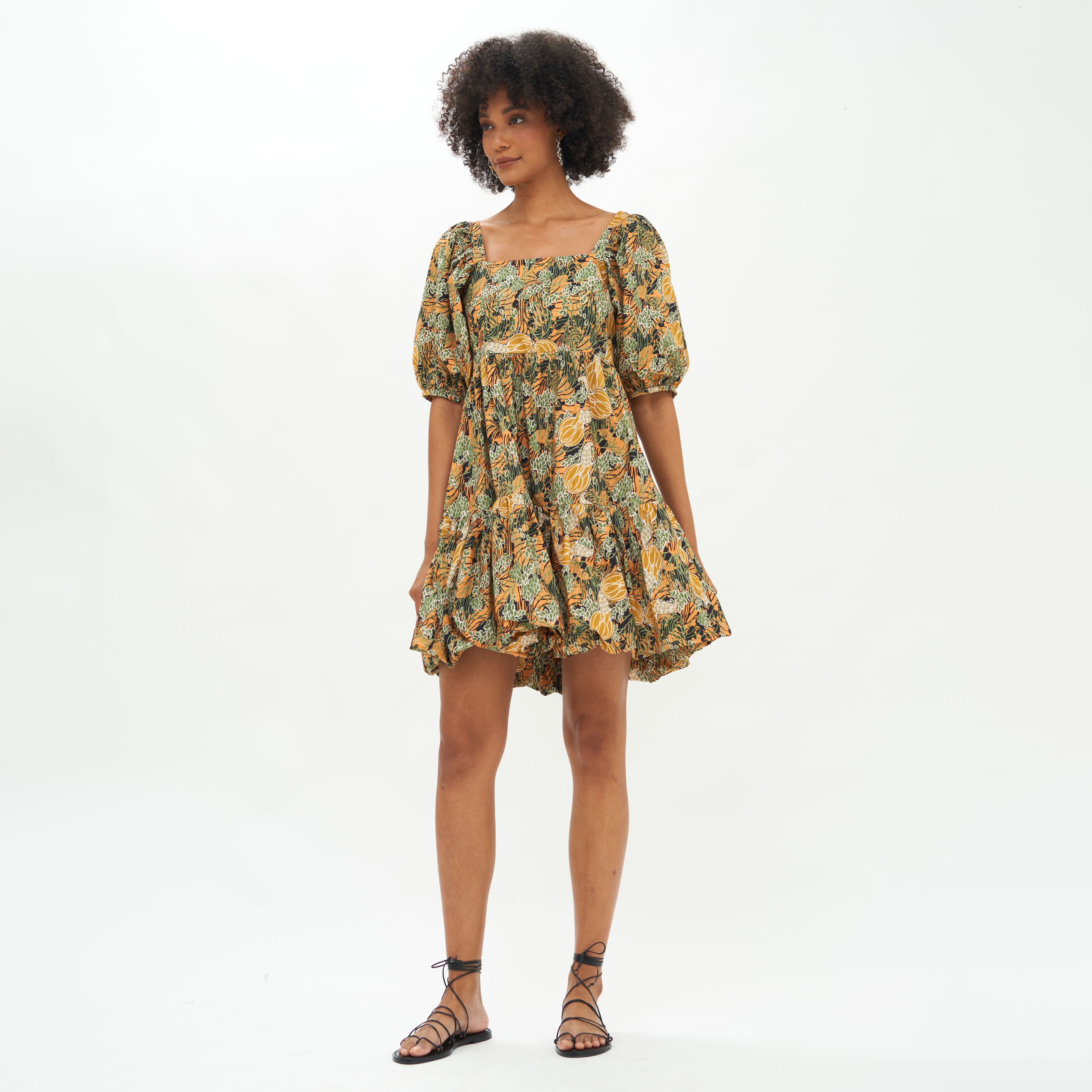 OLIPHANT Bubble-skirt Mini Dress For Women