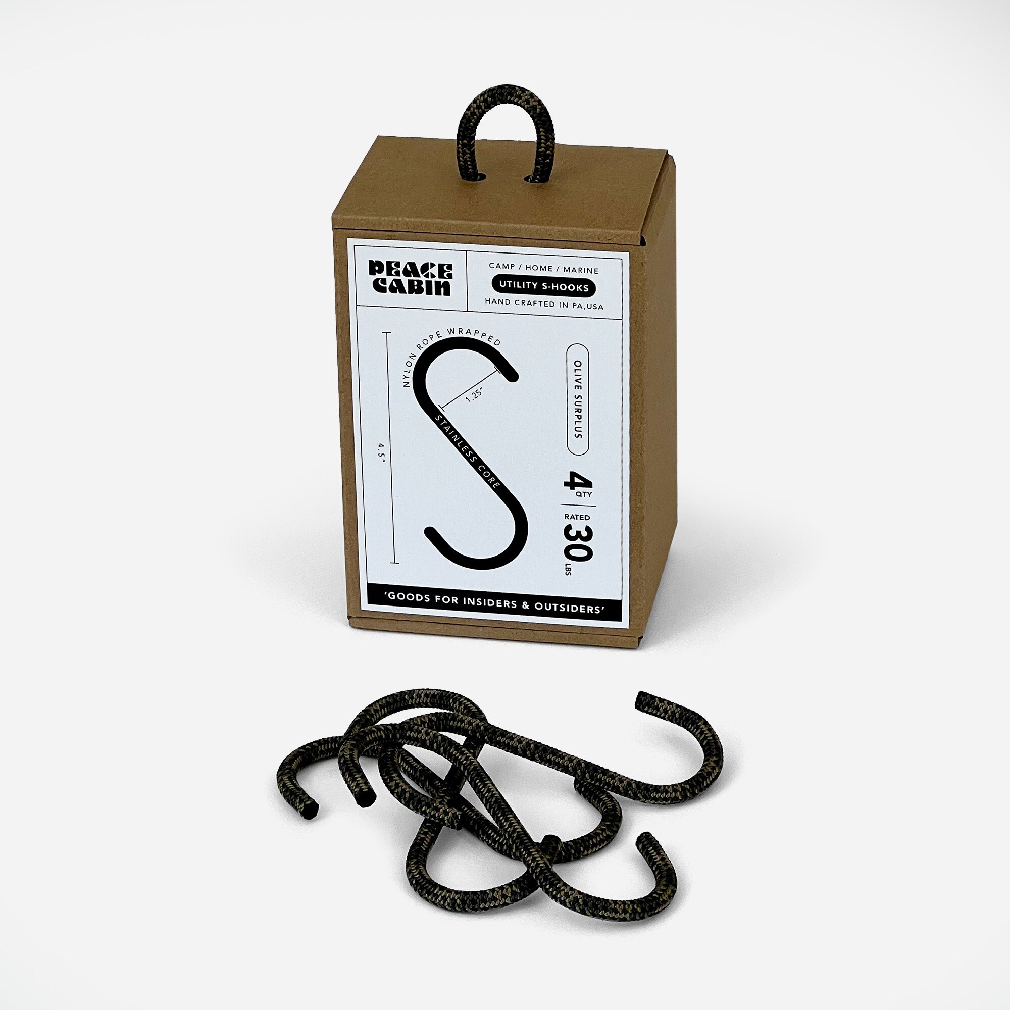 homes Peace Cabin rope S-hooks