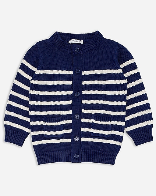  Kids&apos; minnow&trade; striped knit cardigan sweater