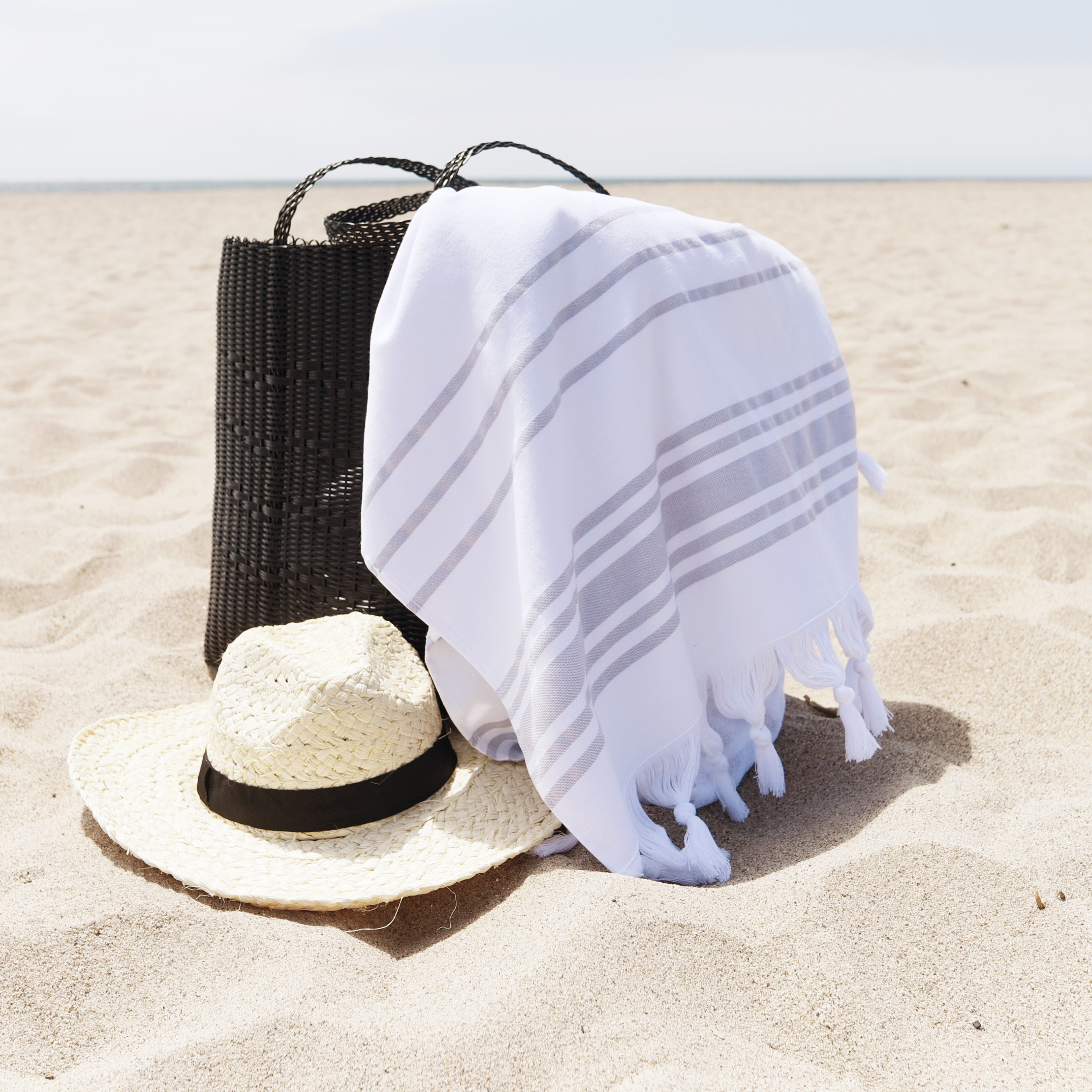 Laguna Beach Textile Company Turkish cotton towel - Thumbnail 5