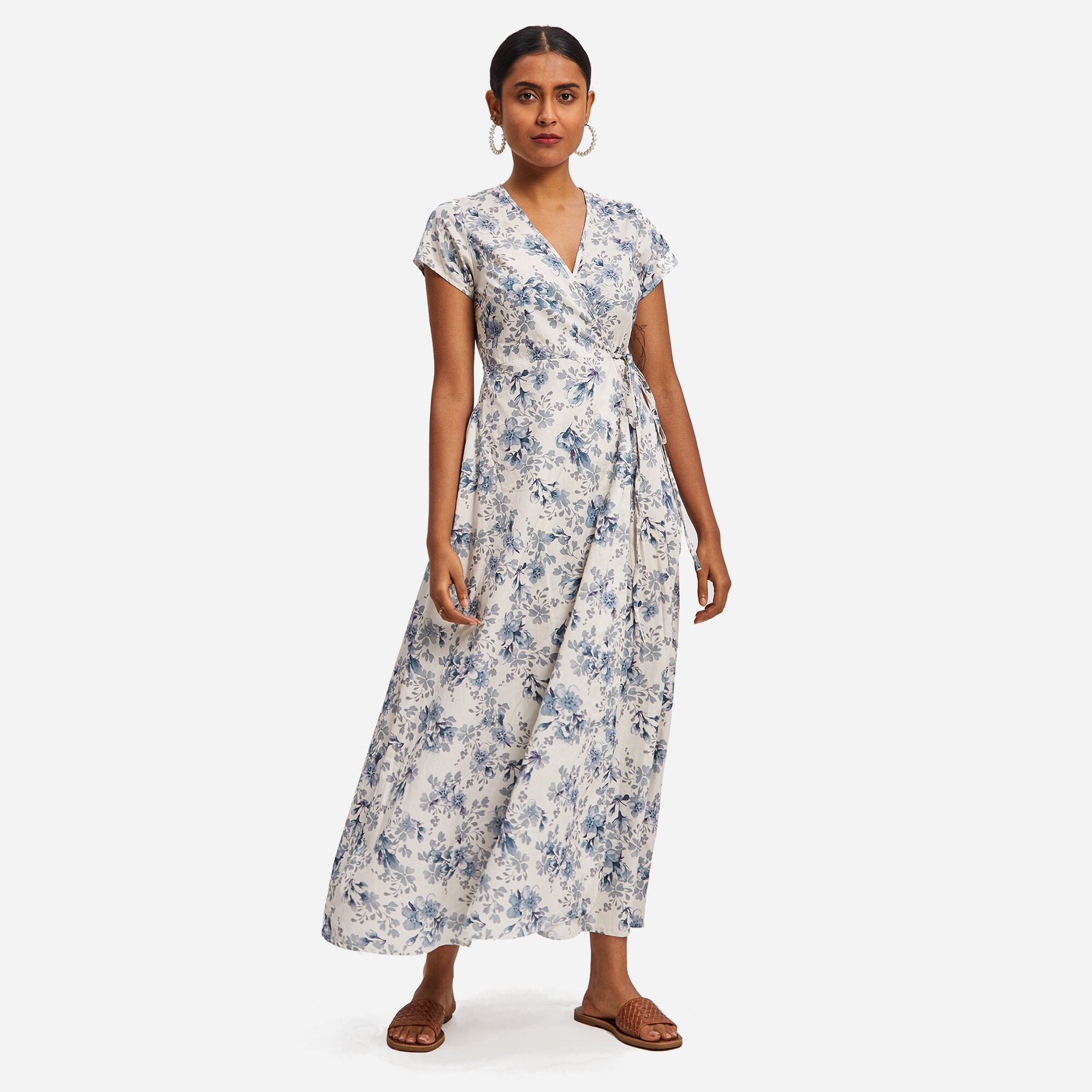 : REISTOR Wrap Maxi Dress For Women