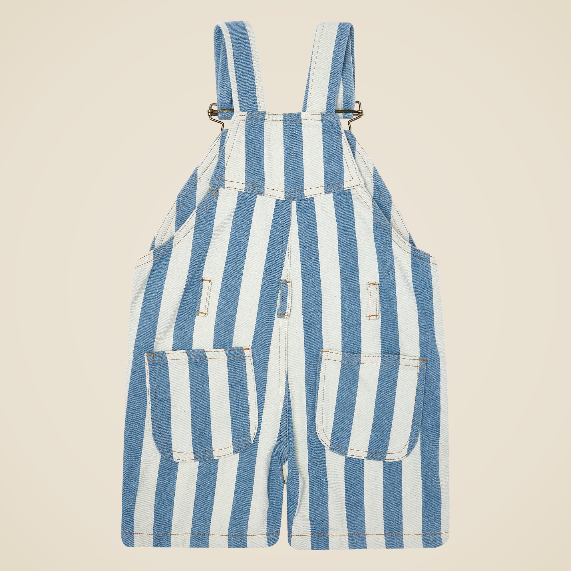 Dotty Dungarees kids' denim overall short