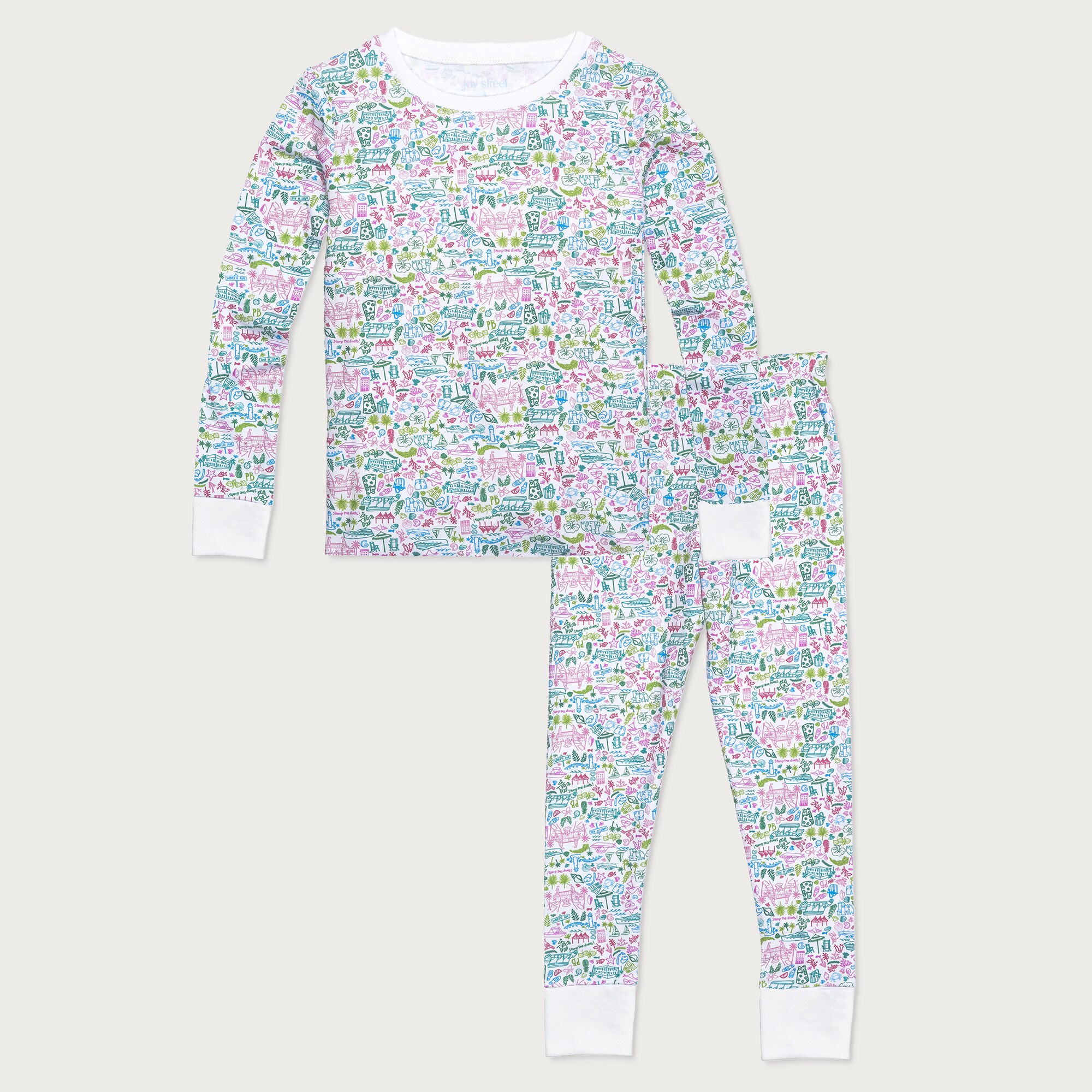  Joy Street Kids&trade; kids' Palm Beach two-piece pajamas