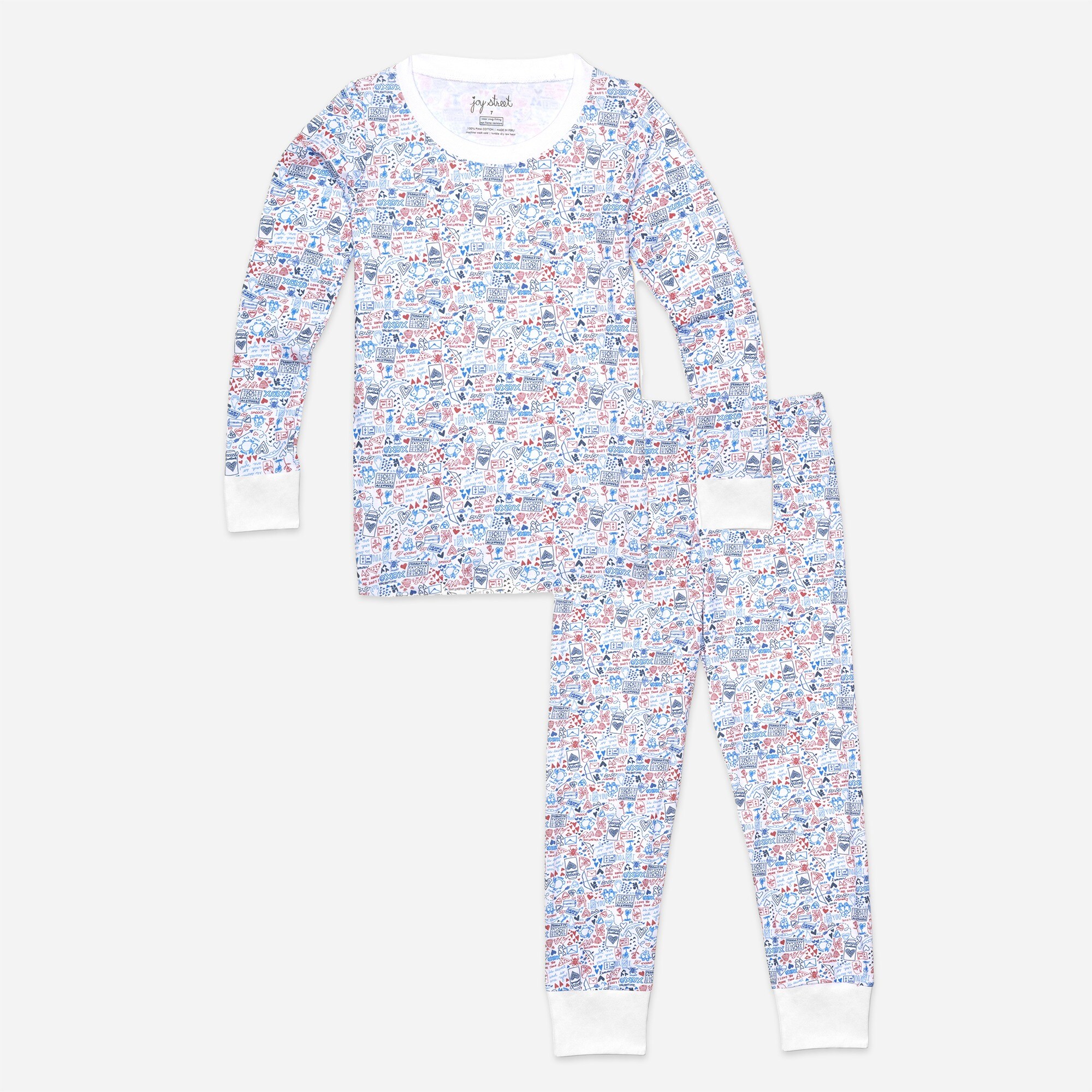  Joy Street Kids&trade; girls&apos; love two-piece pajamas