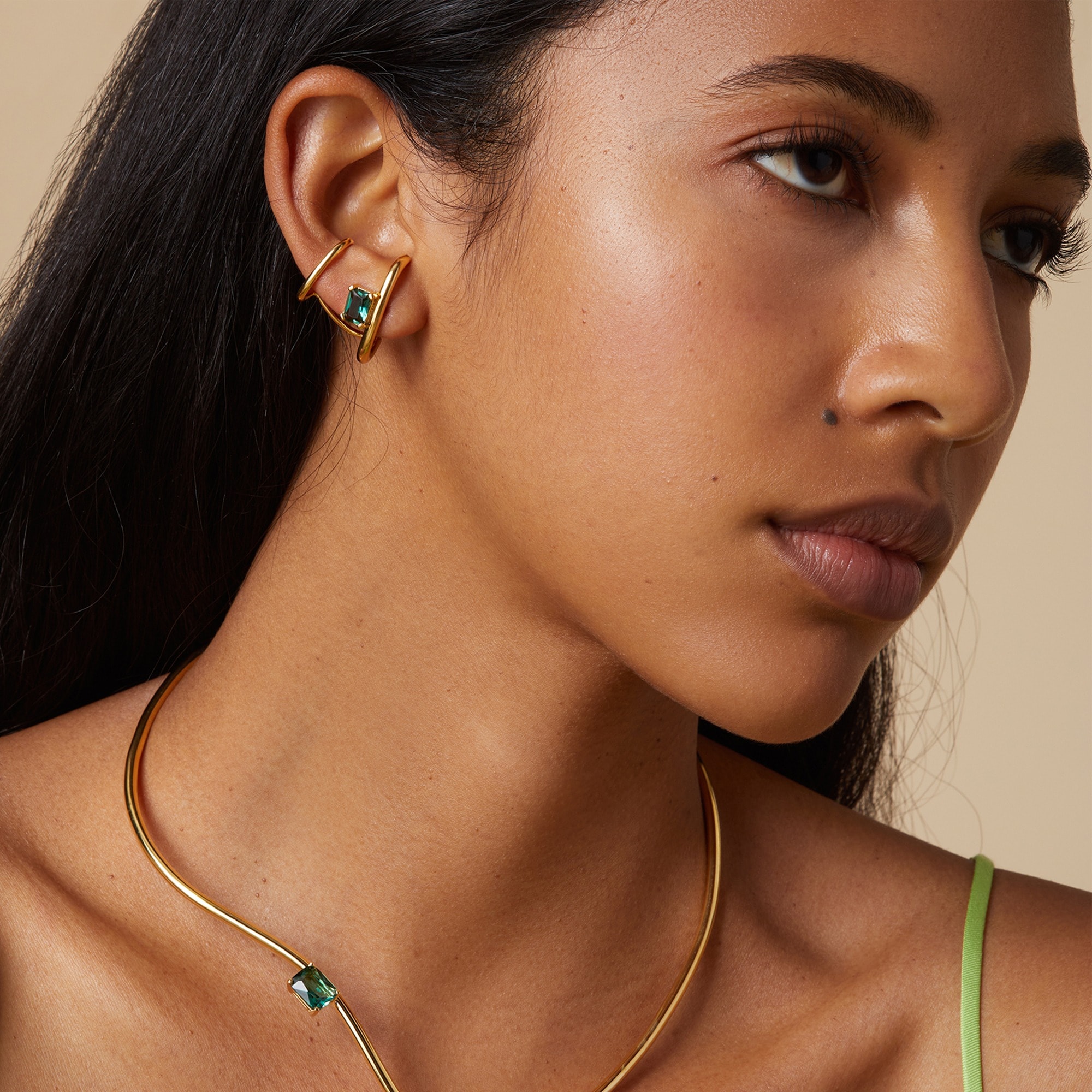 womens Lady Grey duo ear cuffs