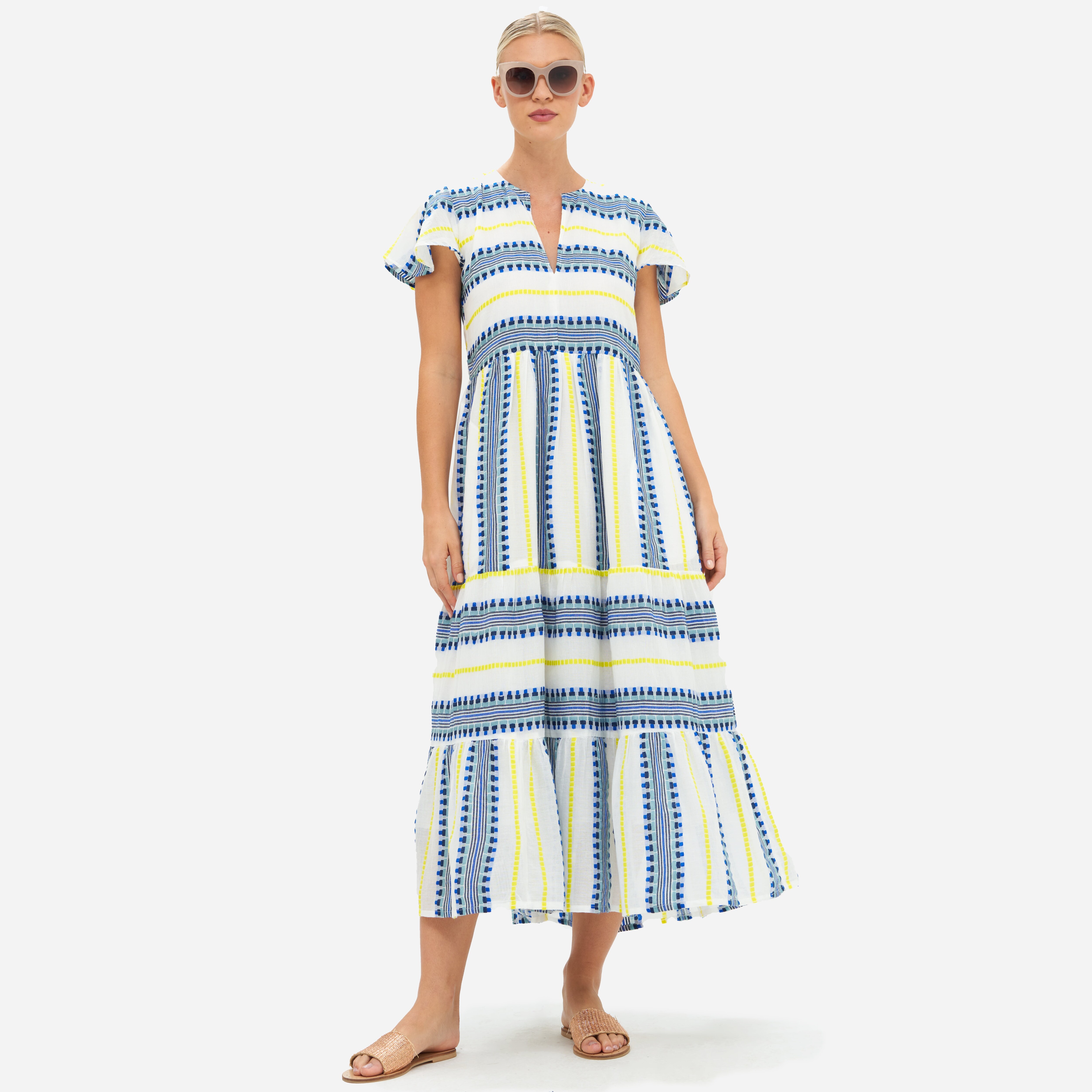 OLIPHANT V-neck Maxi Dress For Women