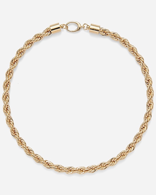 womens Lady Grey XL rope chain necklace