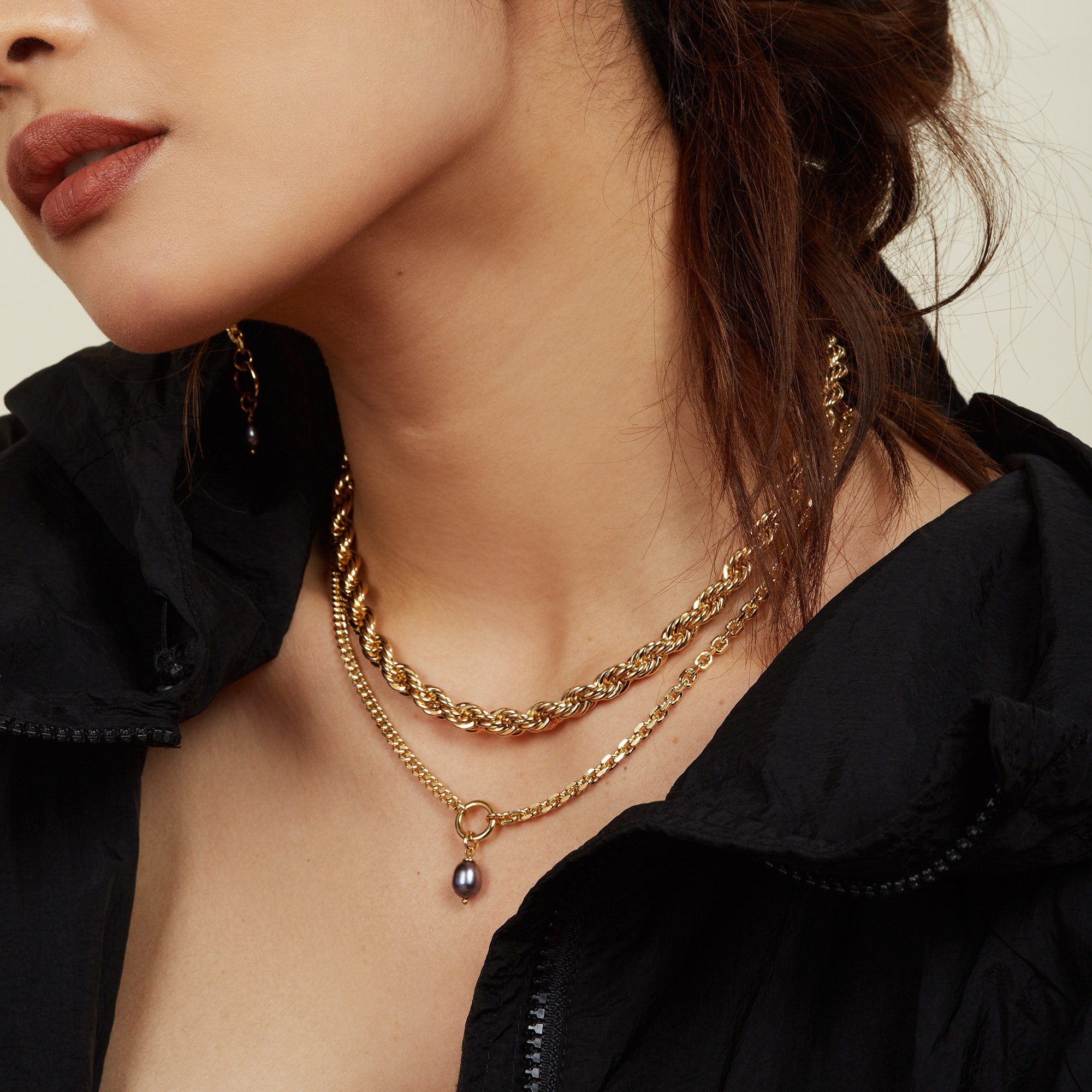 Lady Grey XL Rope Chain Necklace For Women