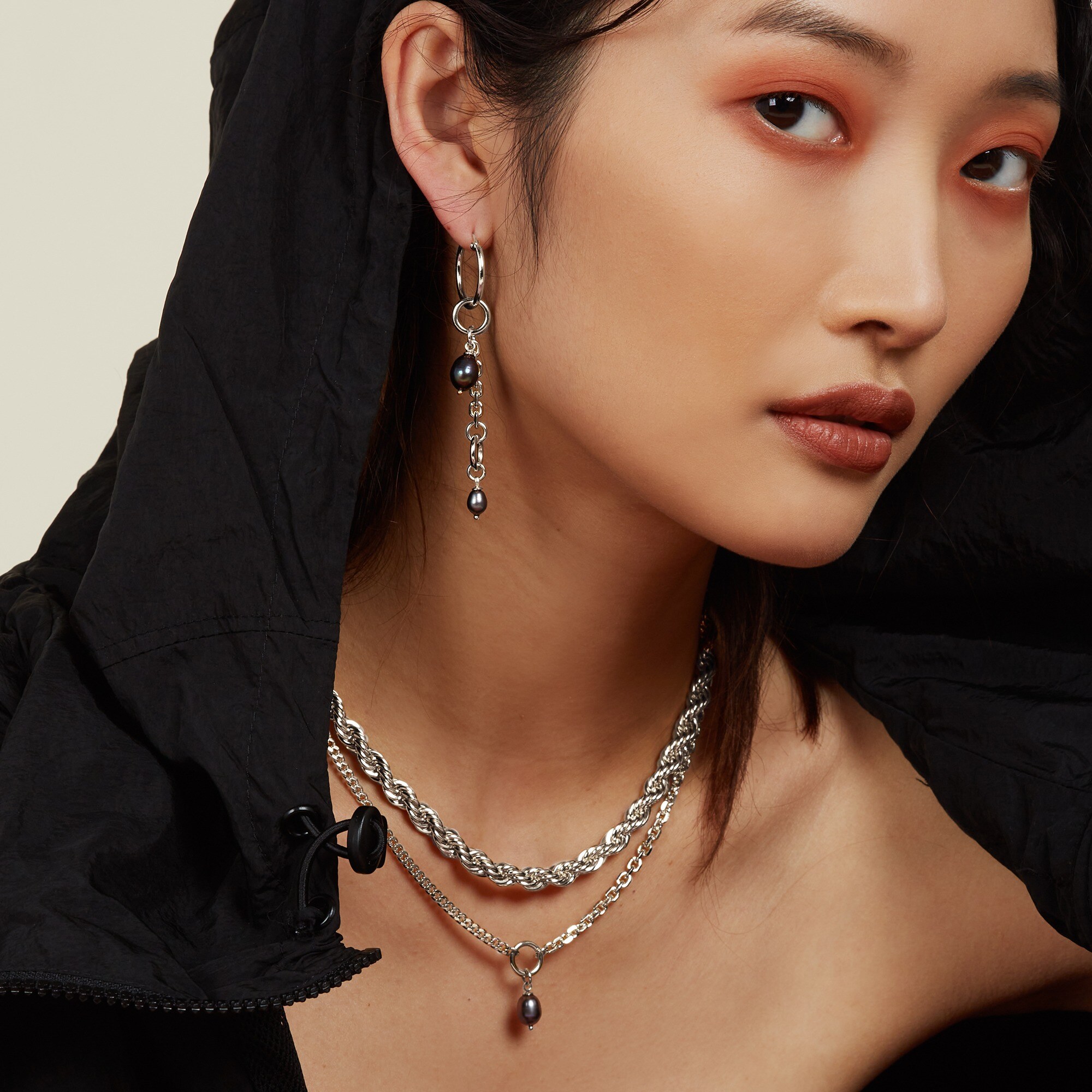 Lady Grey XL rope chain necklace