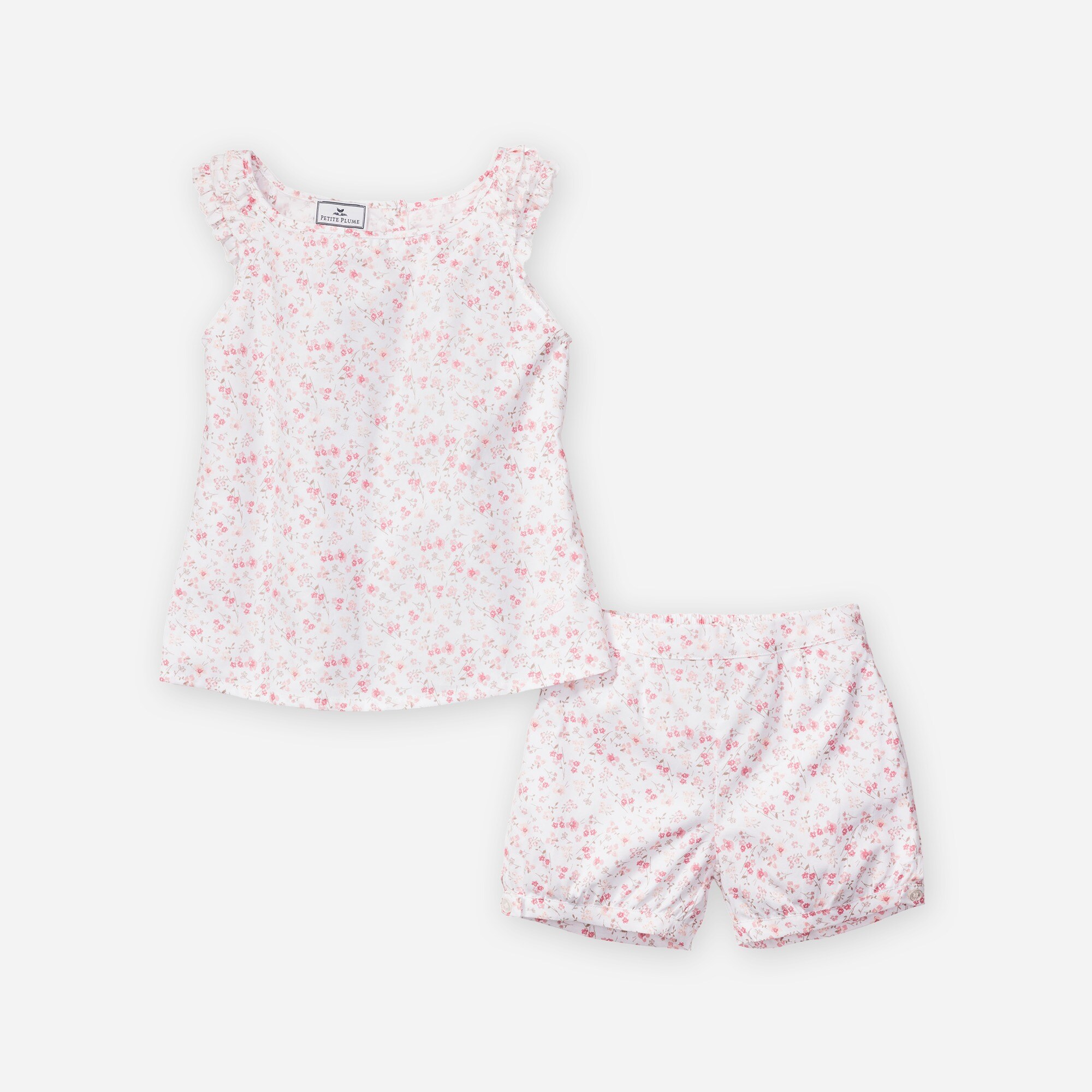 Petite Plume™ girls' Fleur d'Azur Amelie short set