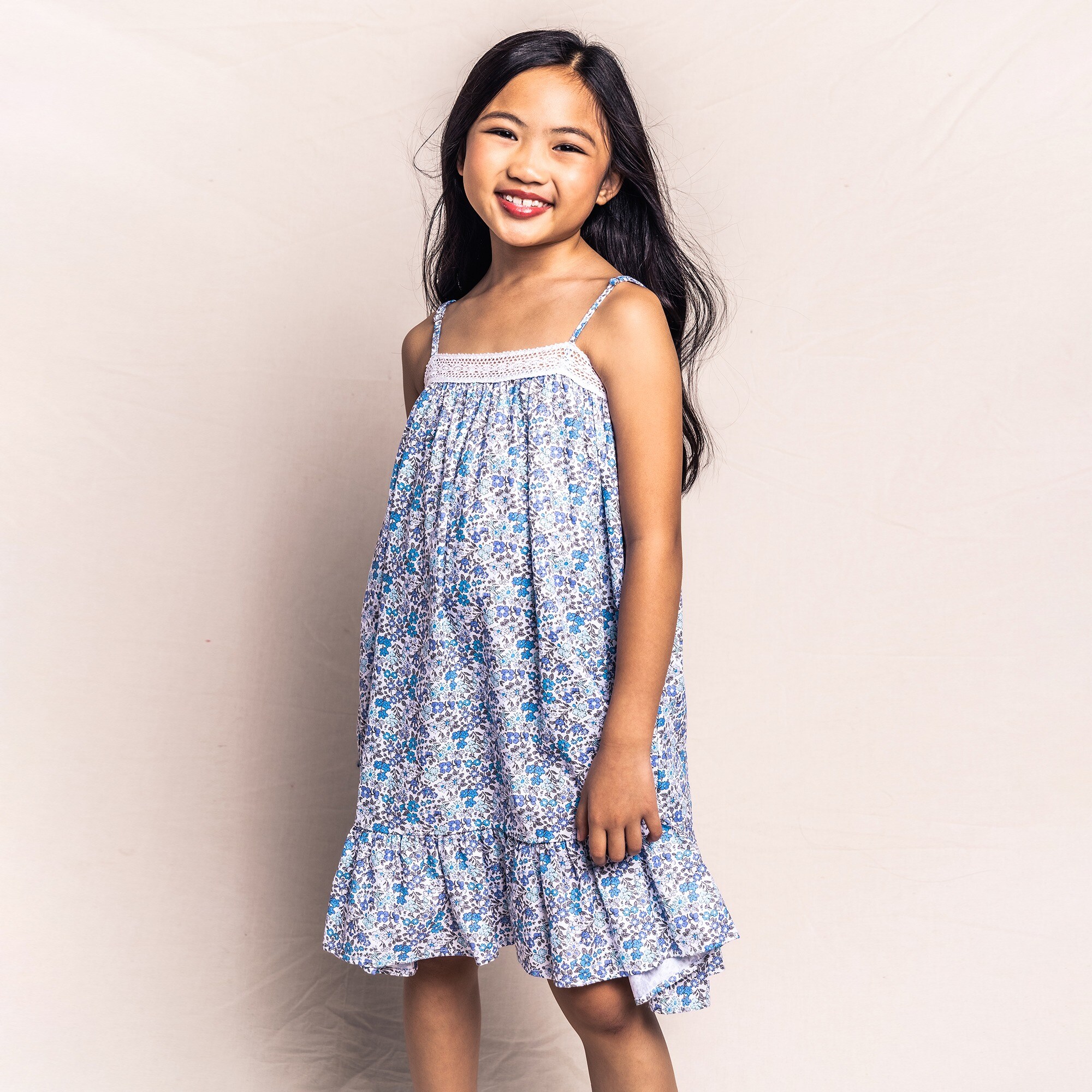  Petite Plume&trade; girls&apos; Fleur d&apos;Azur Lily nightgown