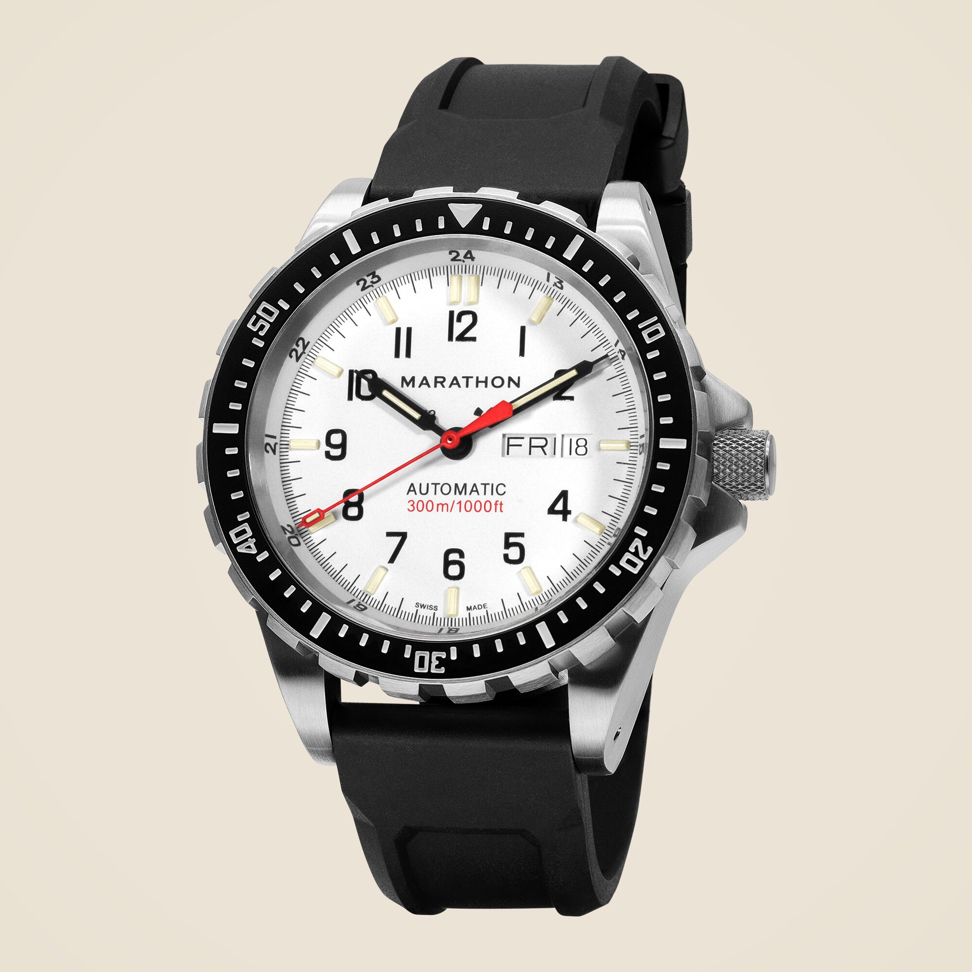 Marathon Watch Company™ Arctic-Edition Jumbo Day/Date Automatic