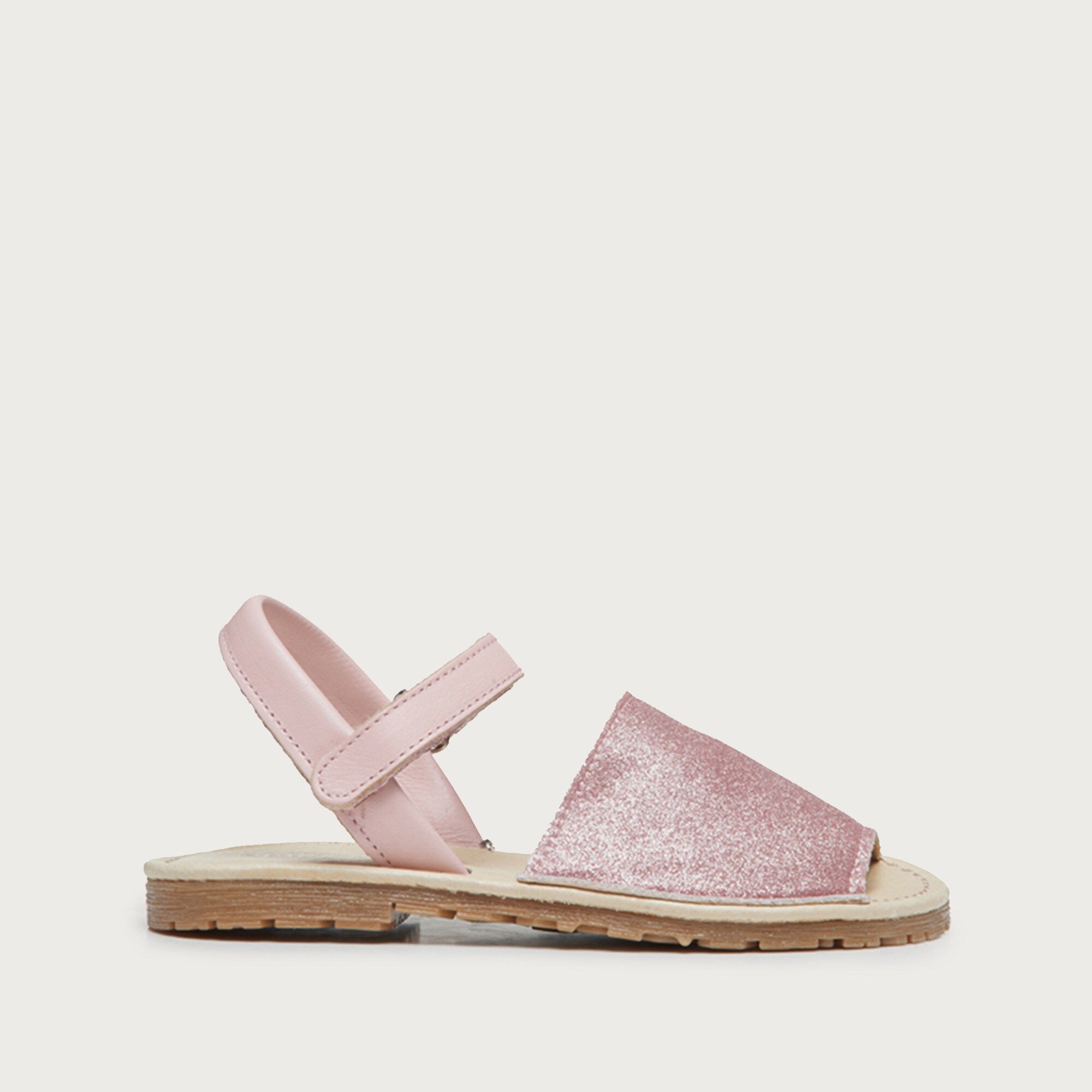  Girls' Childrenchic&reg; leather shimmer sandals