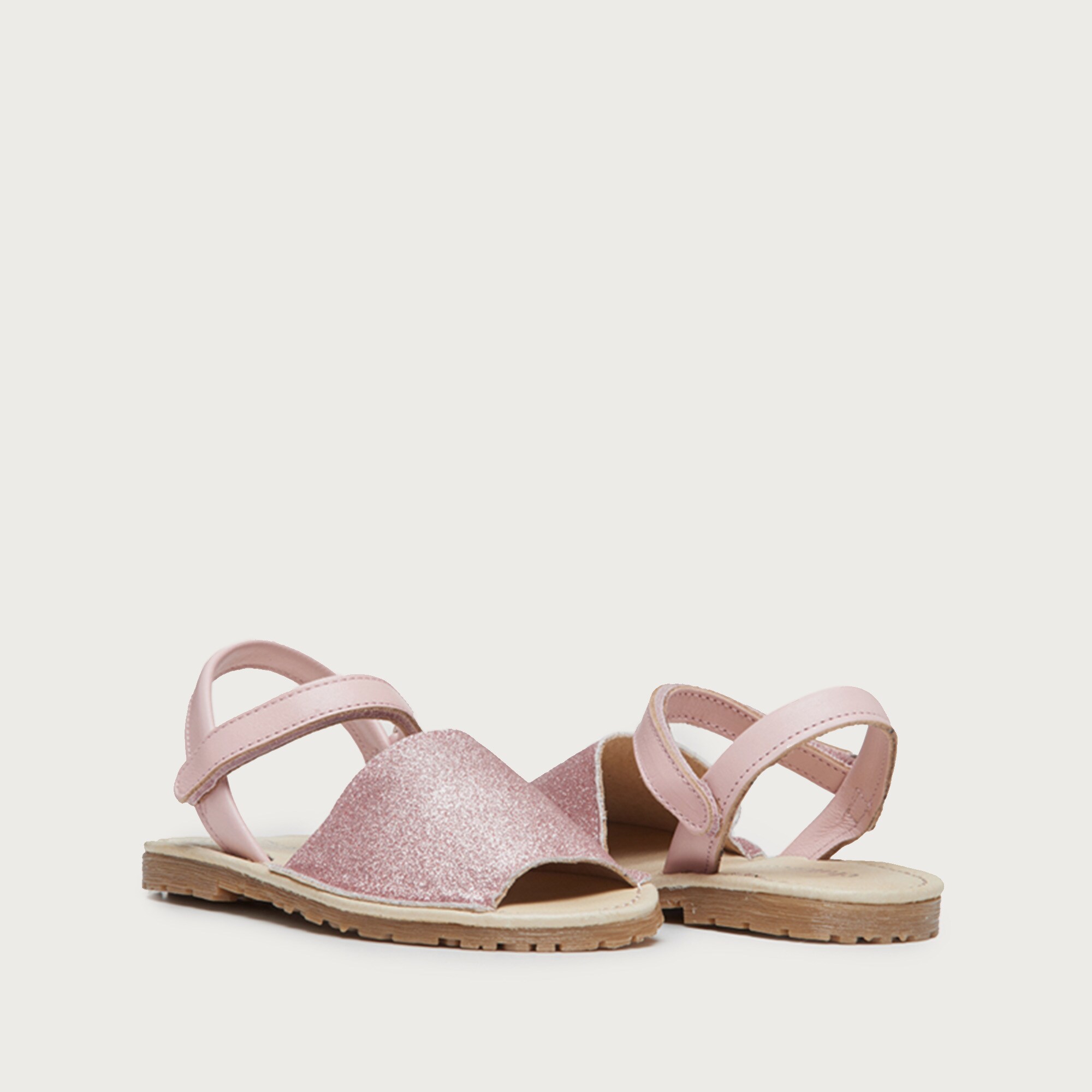 Girls' Childrenchic® leather shimmer sandals