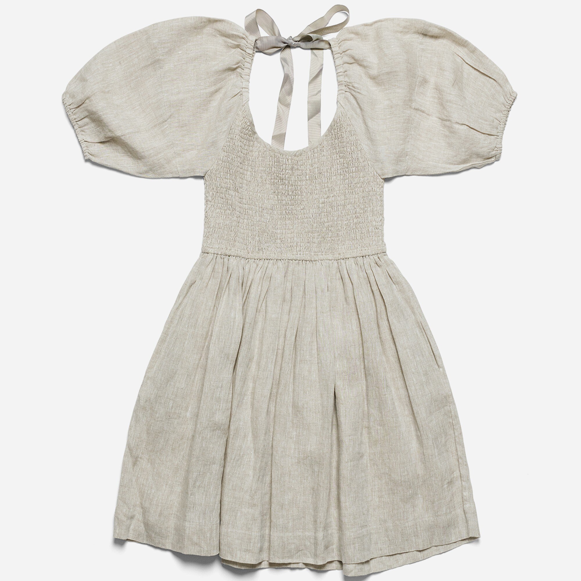 knee length dresses for ladies Luxe Puff-Sleeve Mini Dress