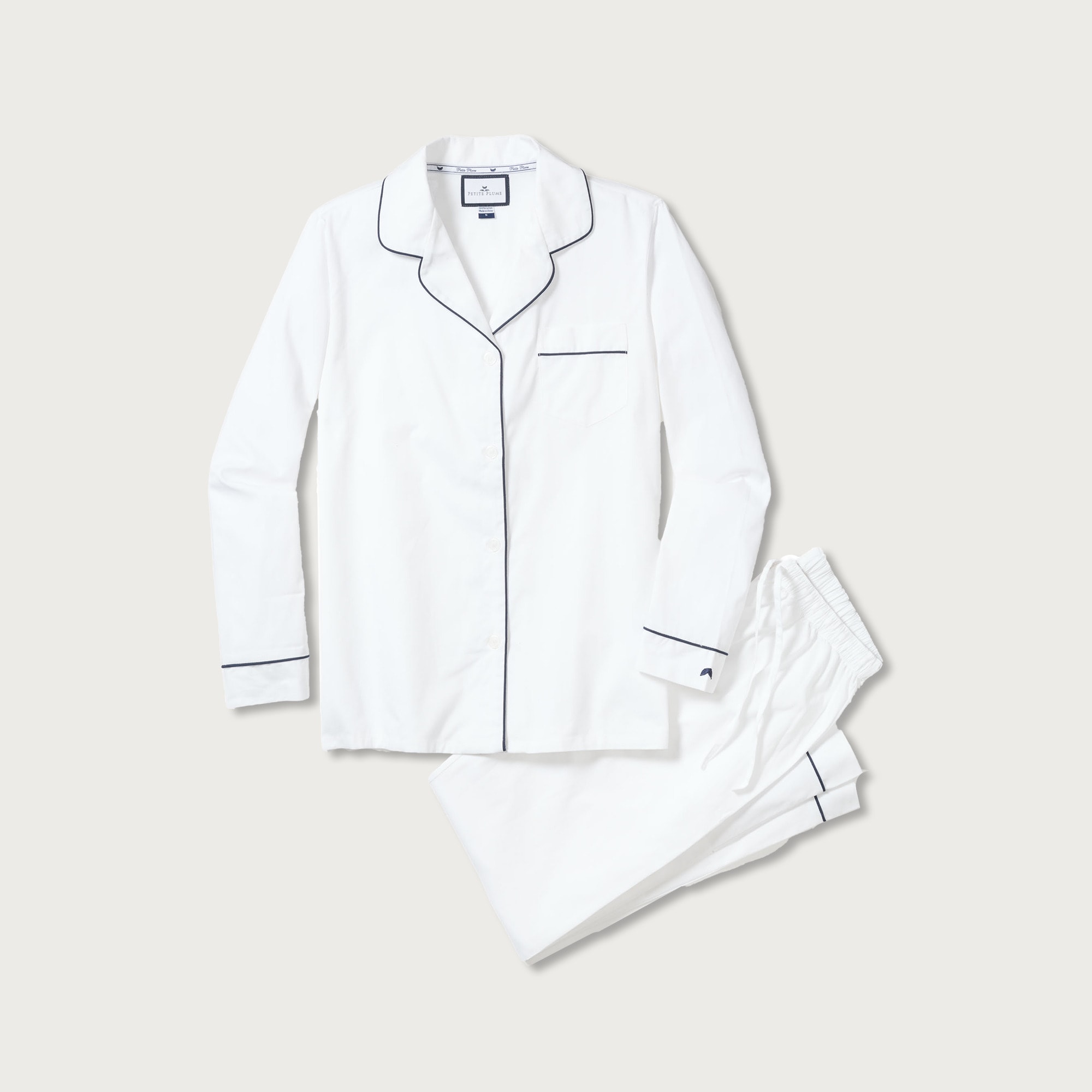 mens Petite Plume&trade; men's pajama set with piping