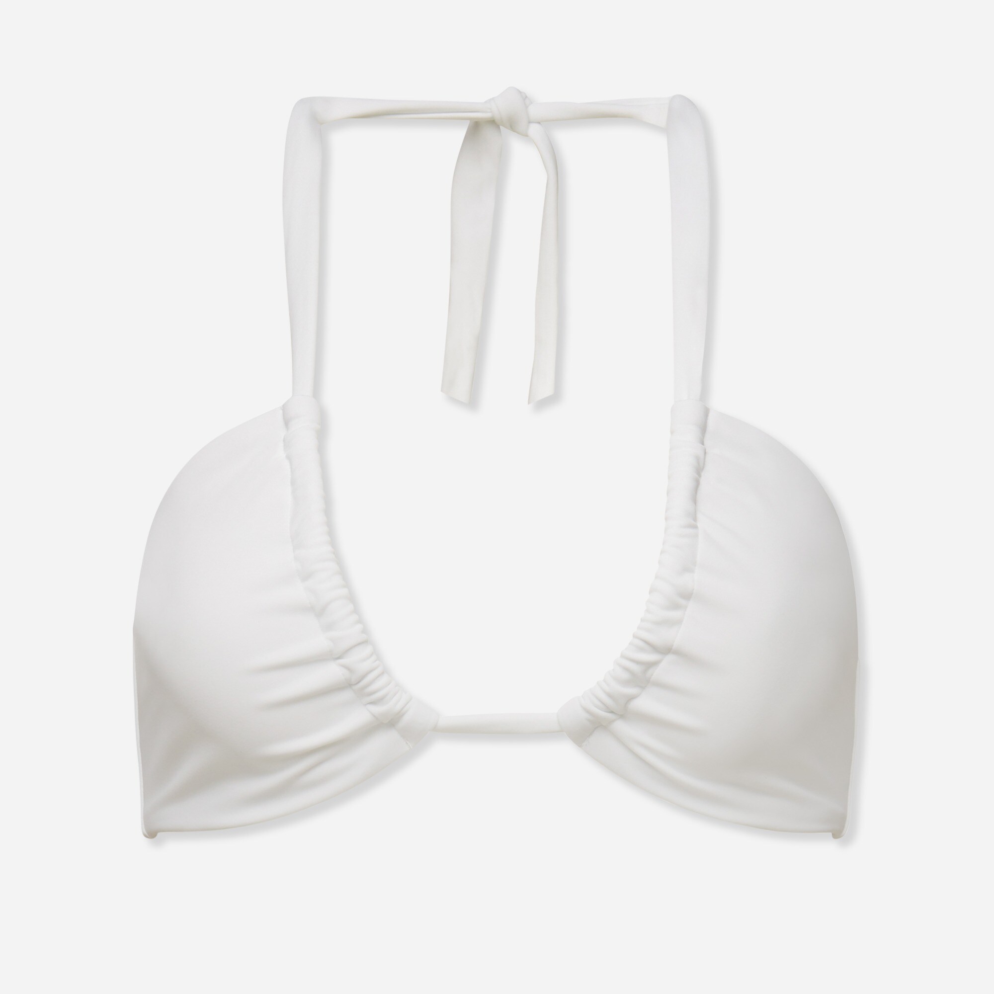  Onia Ruched Halter Bikini Top For Women