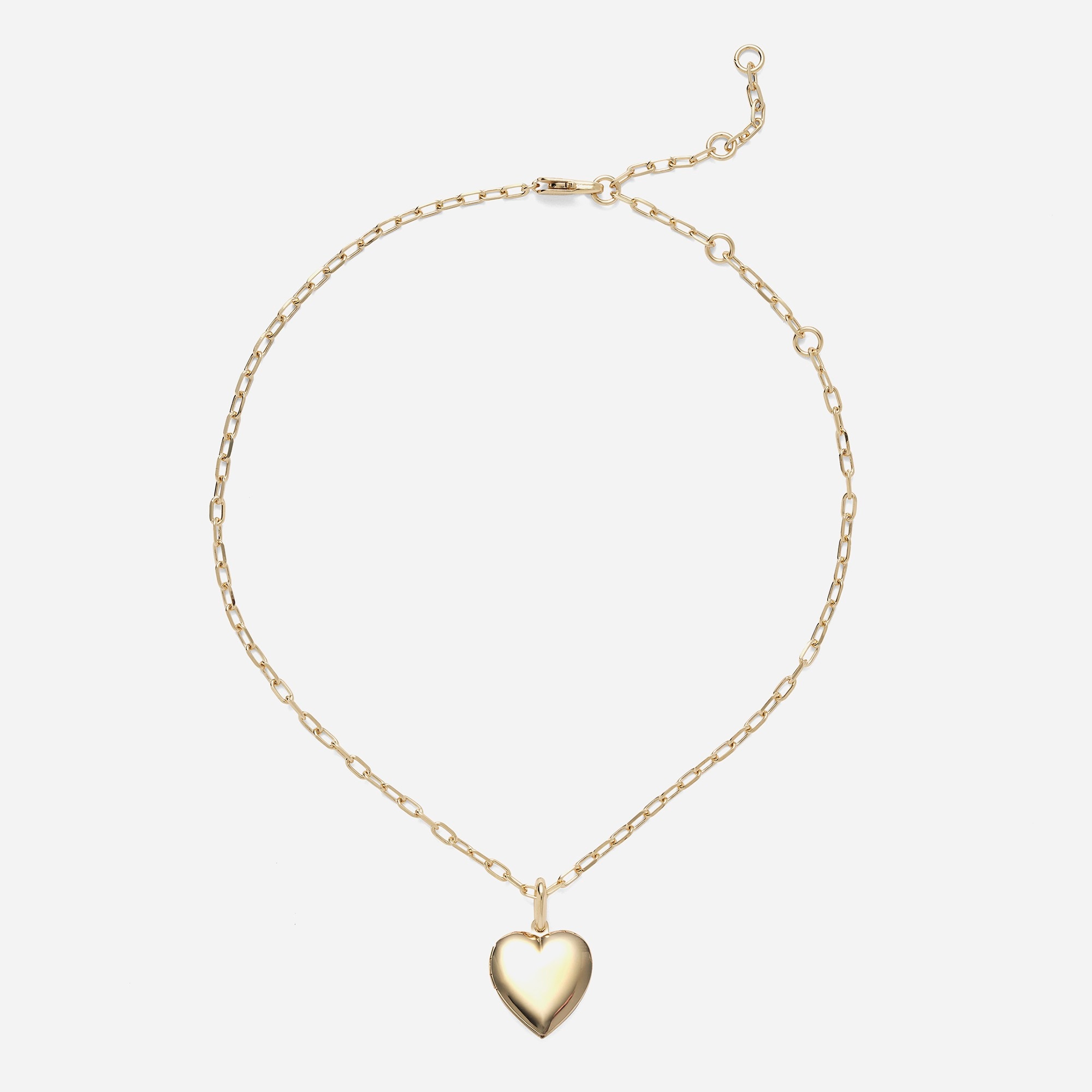 womens Lady Grey heart-locket necklace