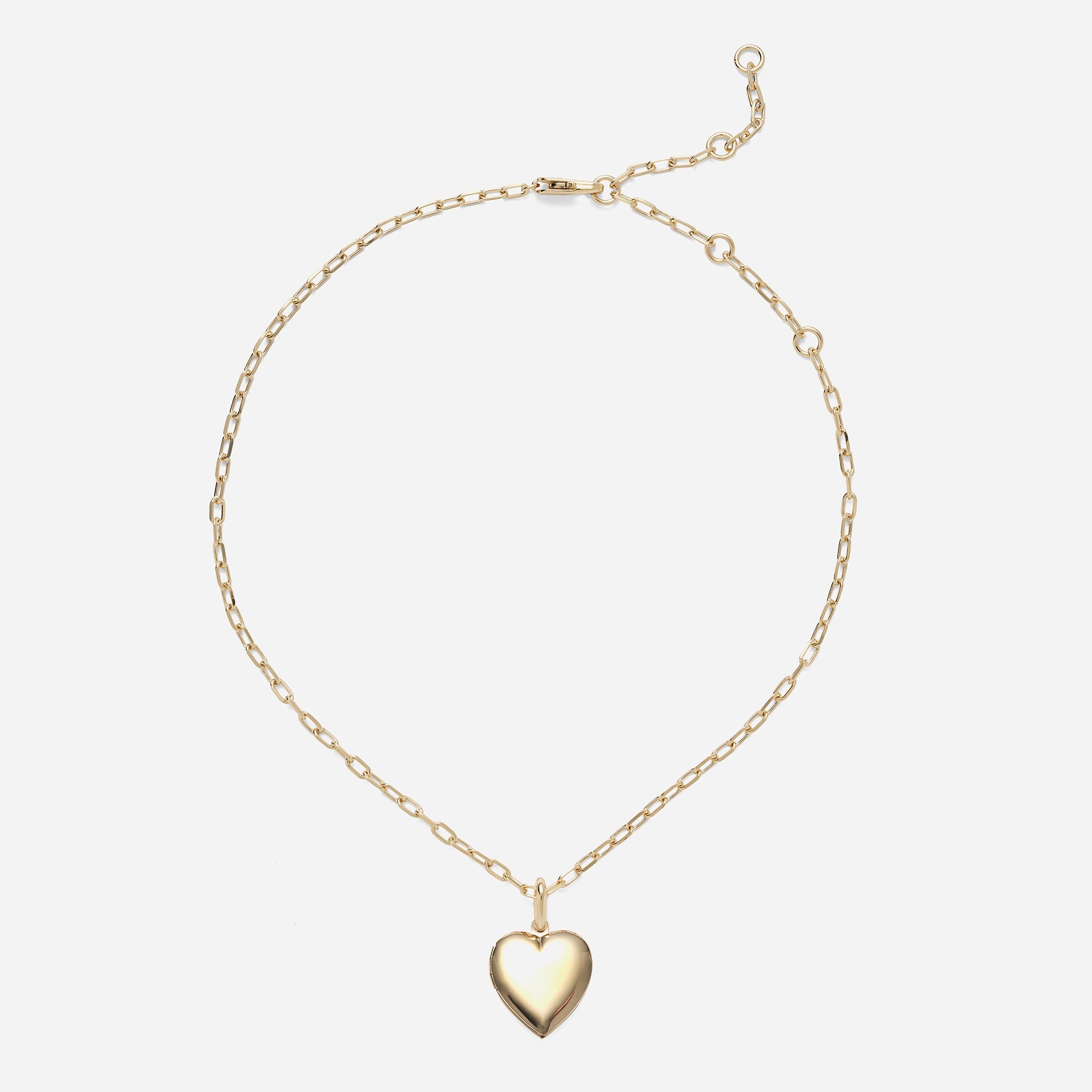 womens Lady Grey heart-locket necklace