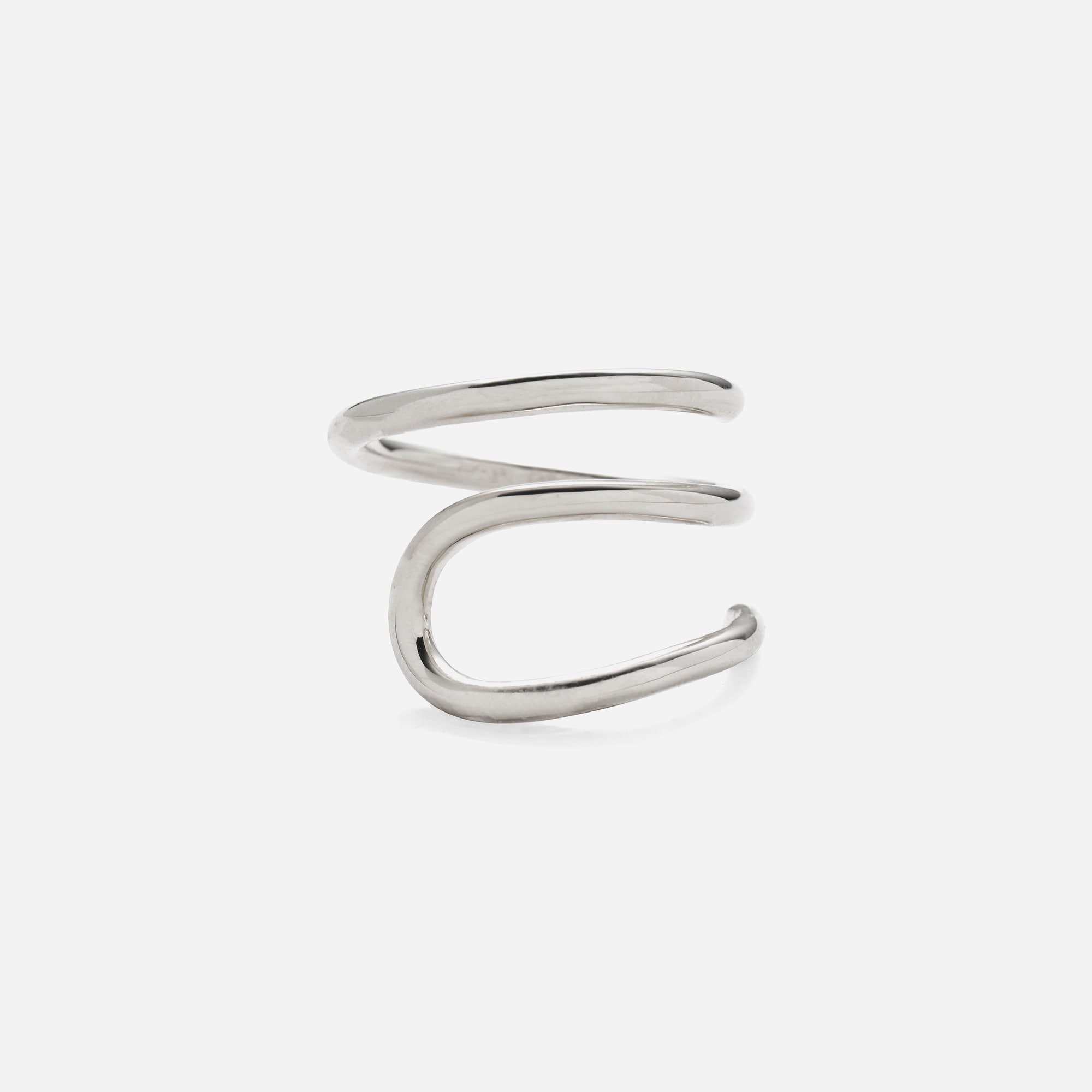 womens Lady Grey coil ring