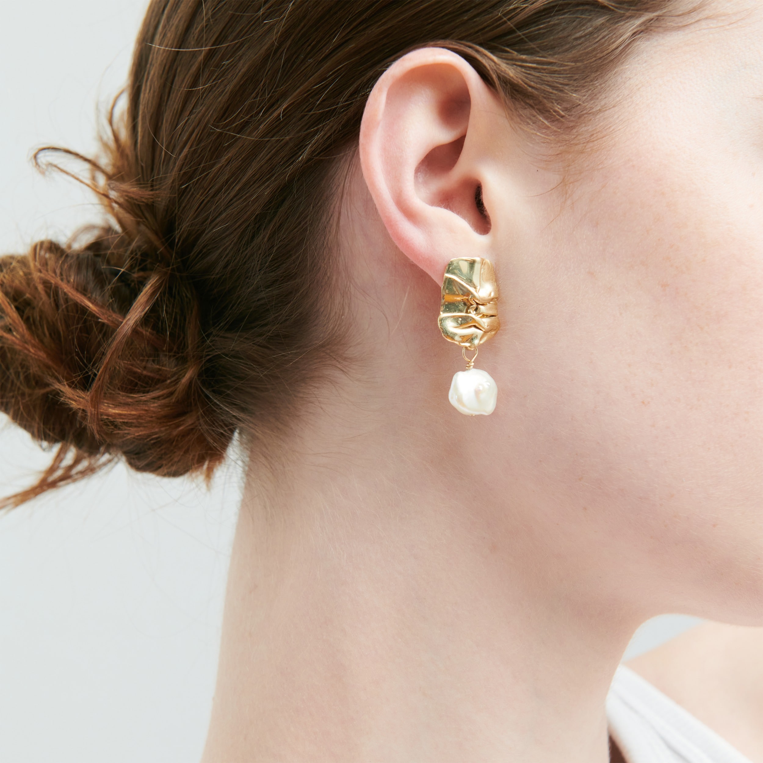 womens Odette New York&reg; fender pearl earrings