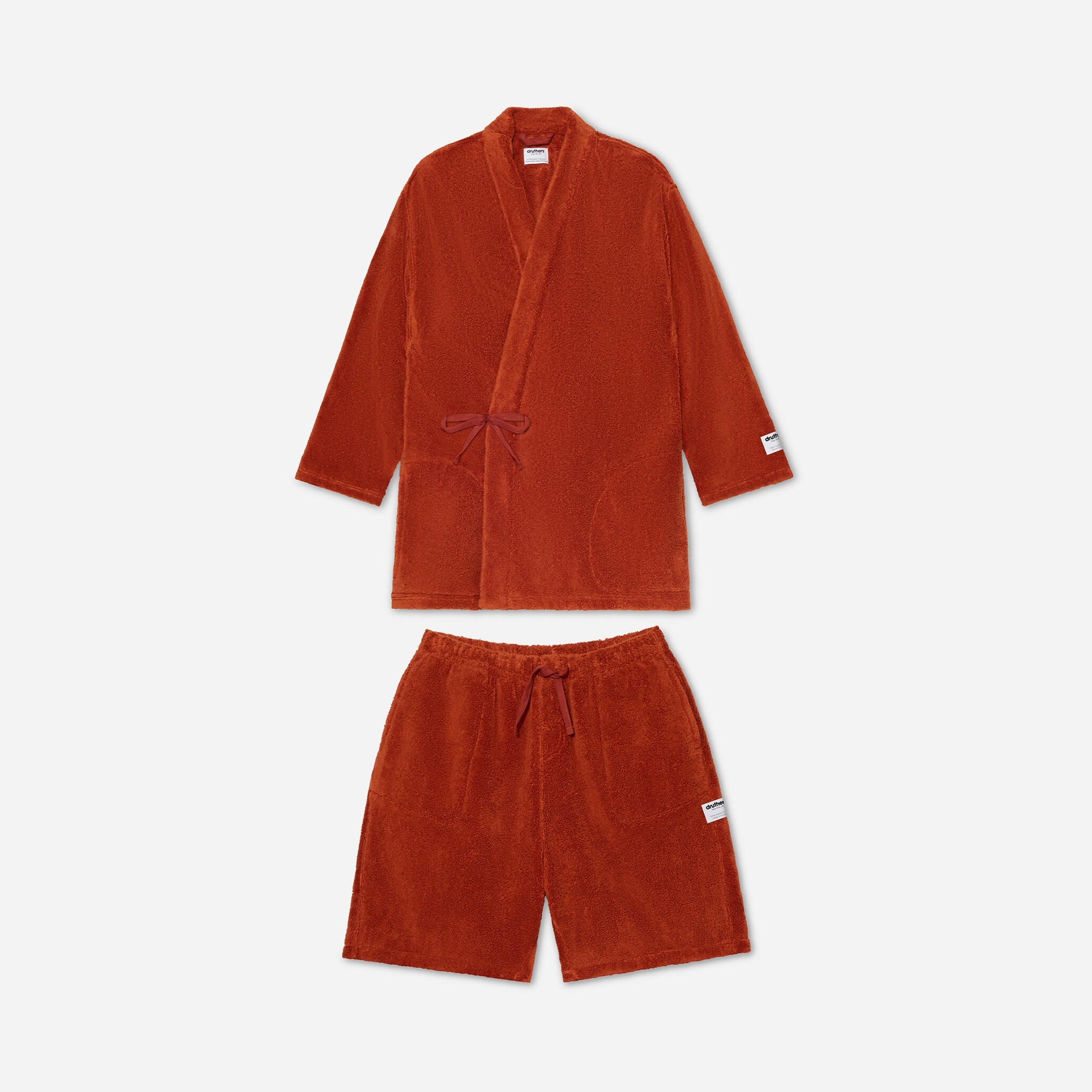 Druthers™ organic cotton extra-heavyweight kimono robes set