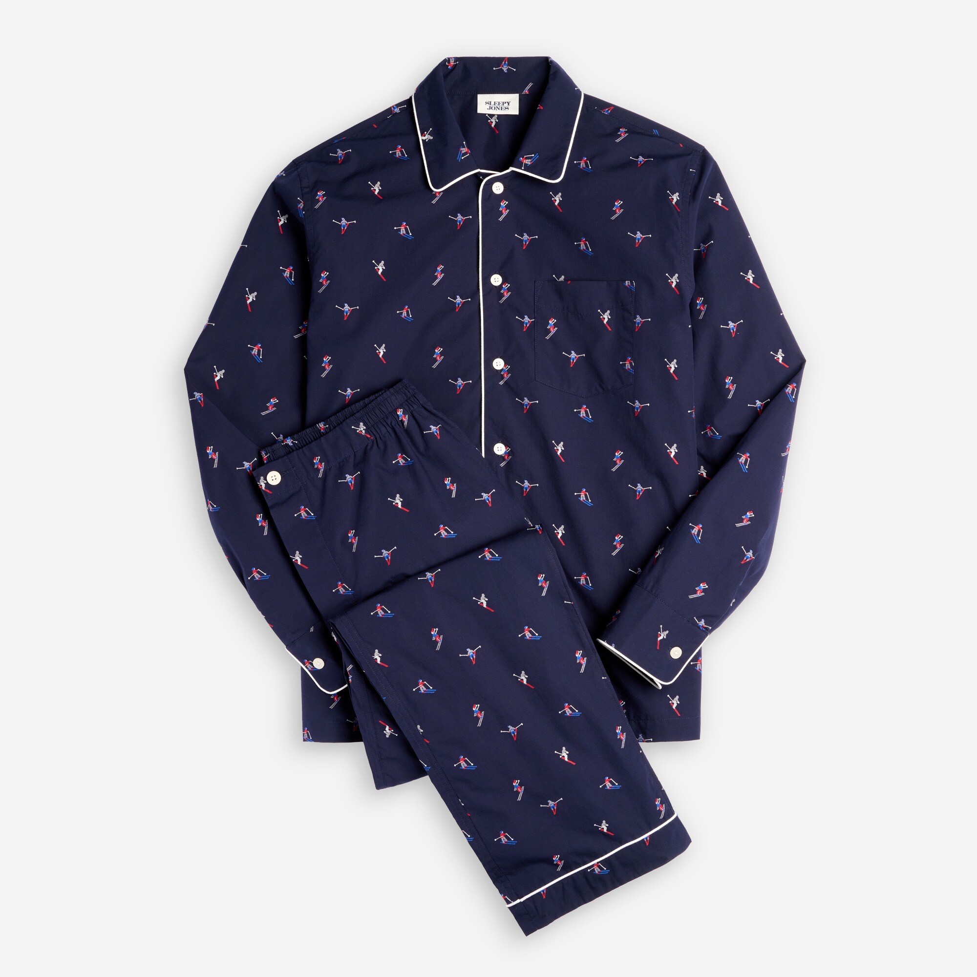  Sleepy Jones men's Henry pajama set in jacquard