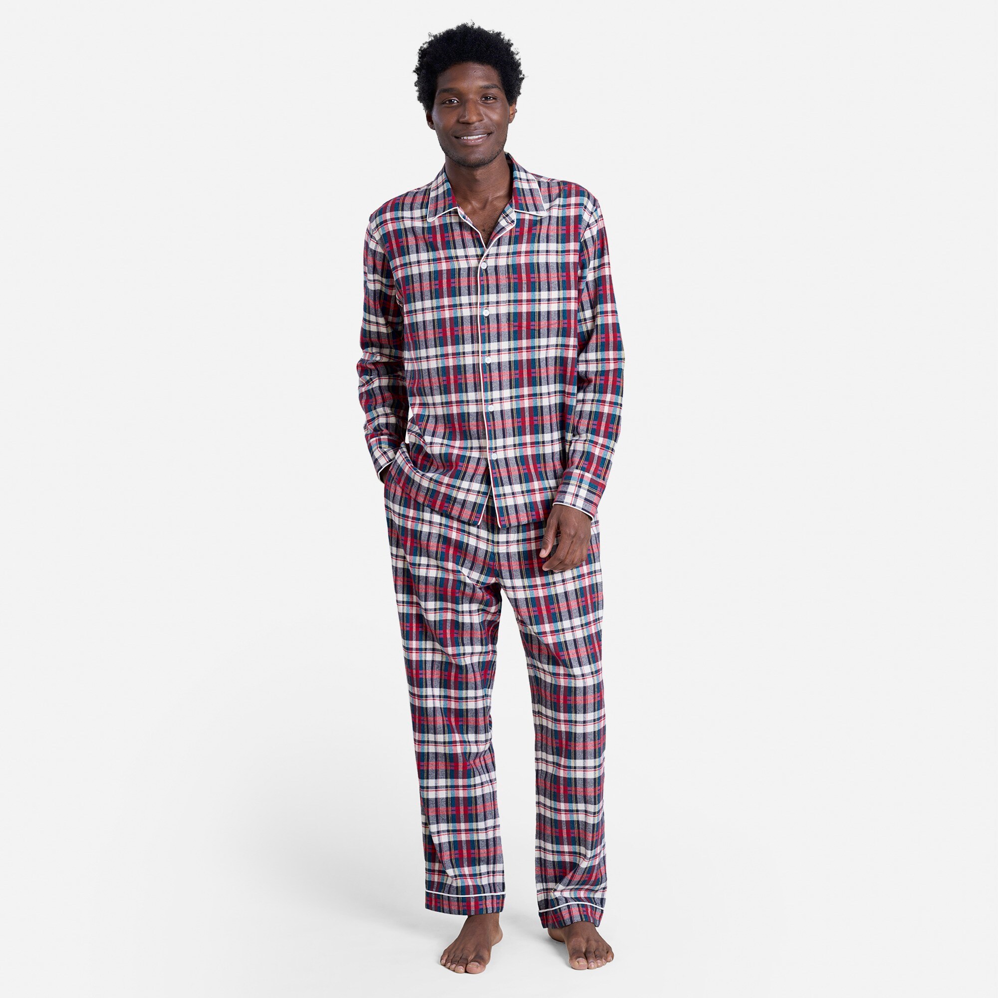  Sleepy Jones men's Henry pajama set in jacquard