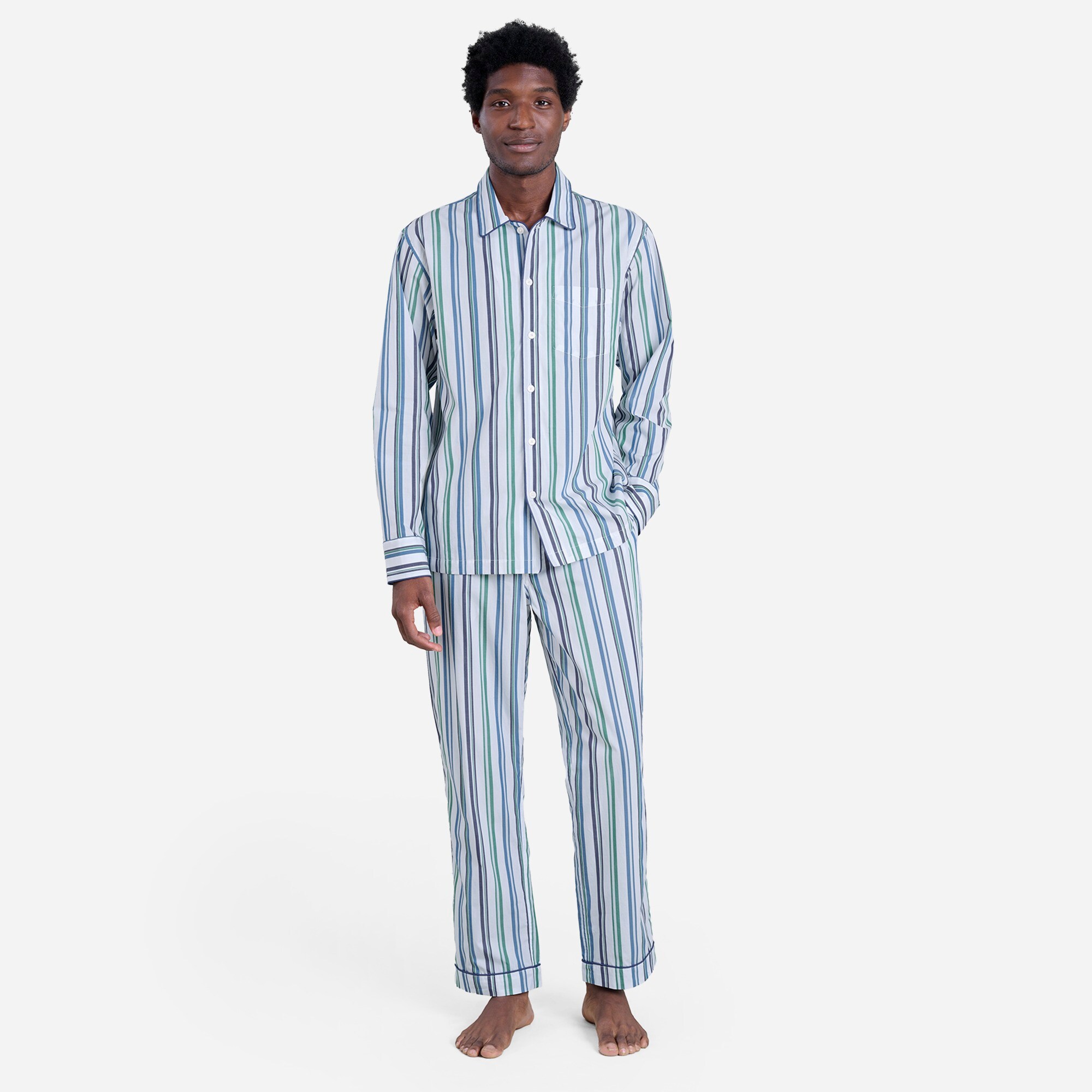  Sleepy Jones men's Henry pajama set in jacquard