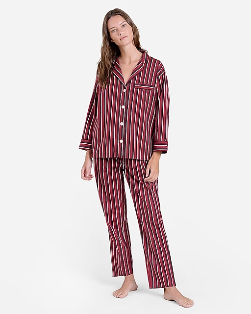womens Sleepy Jones women's Marina pajama set in shadow stripe