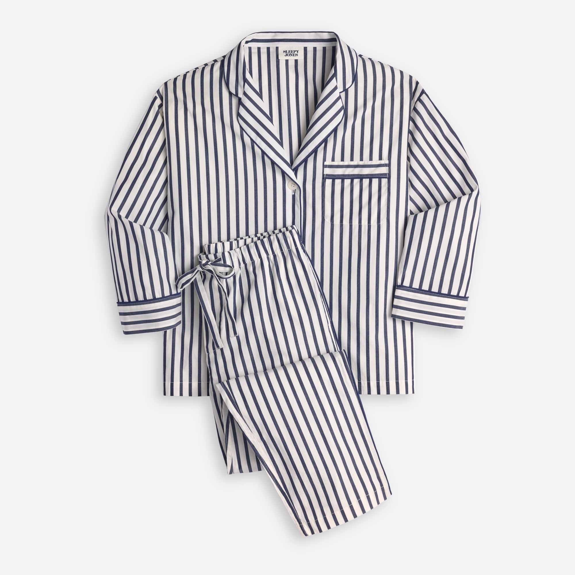 Sleepy Jones women's Marina pajama set in shadow stripe