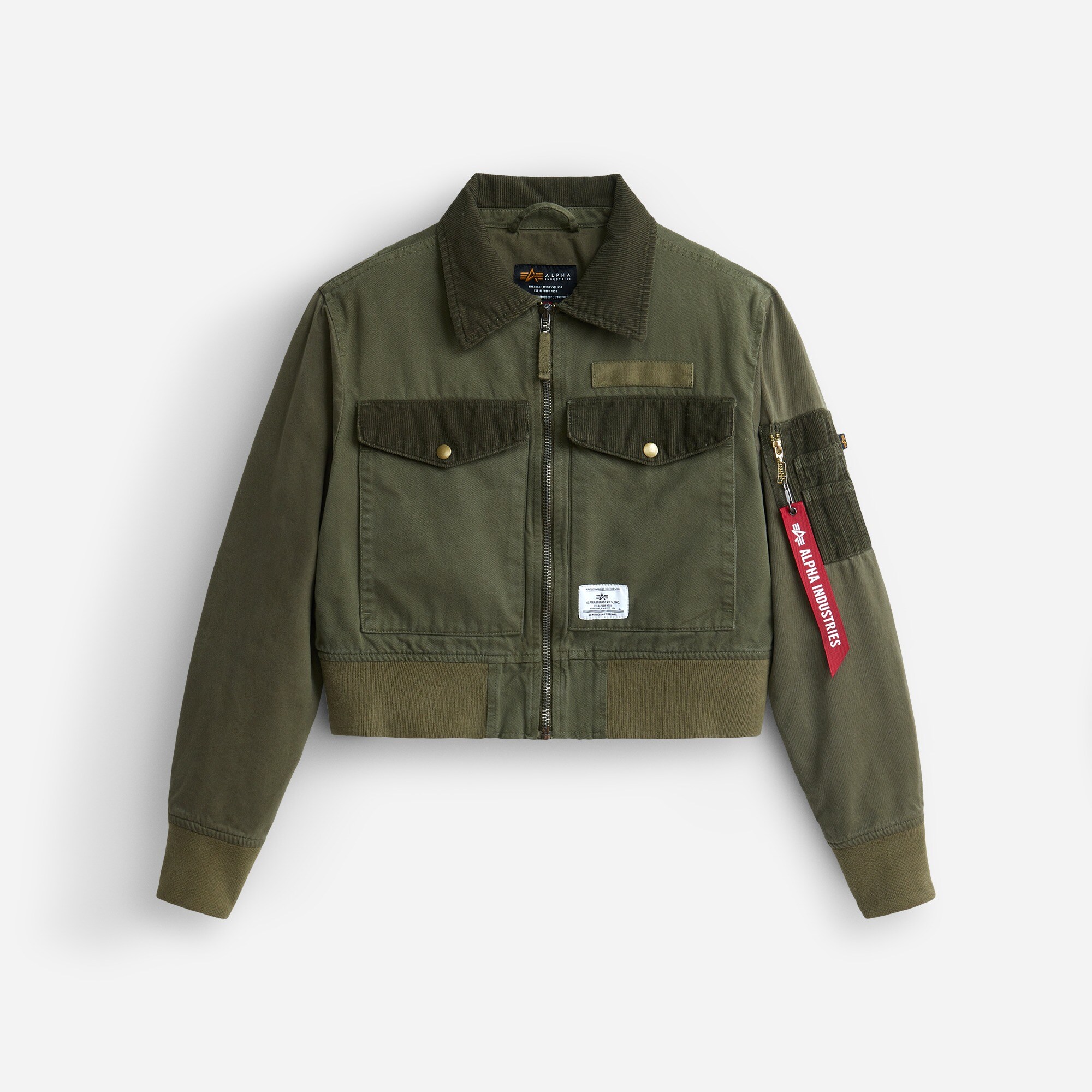 Women's Alpha Industries® cropped flight jacket