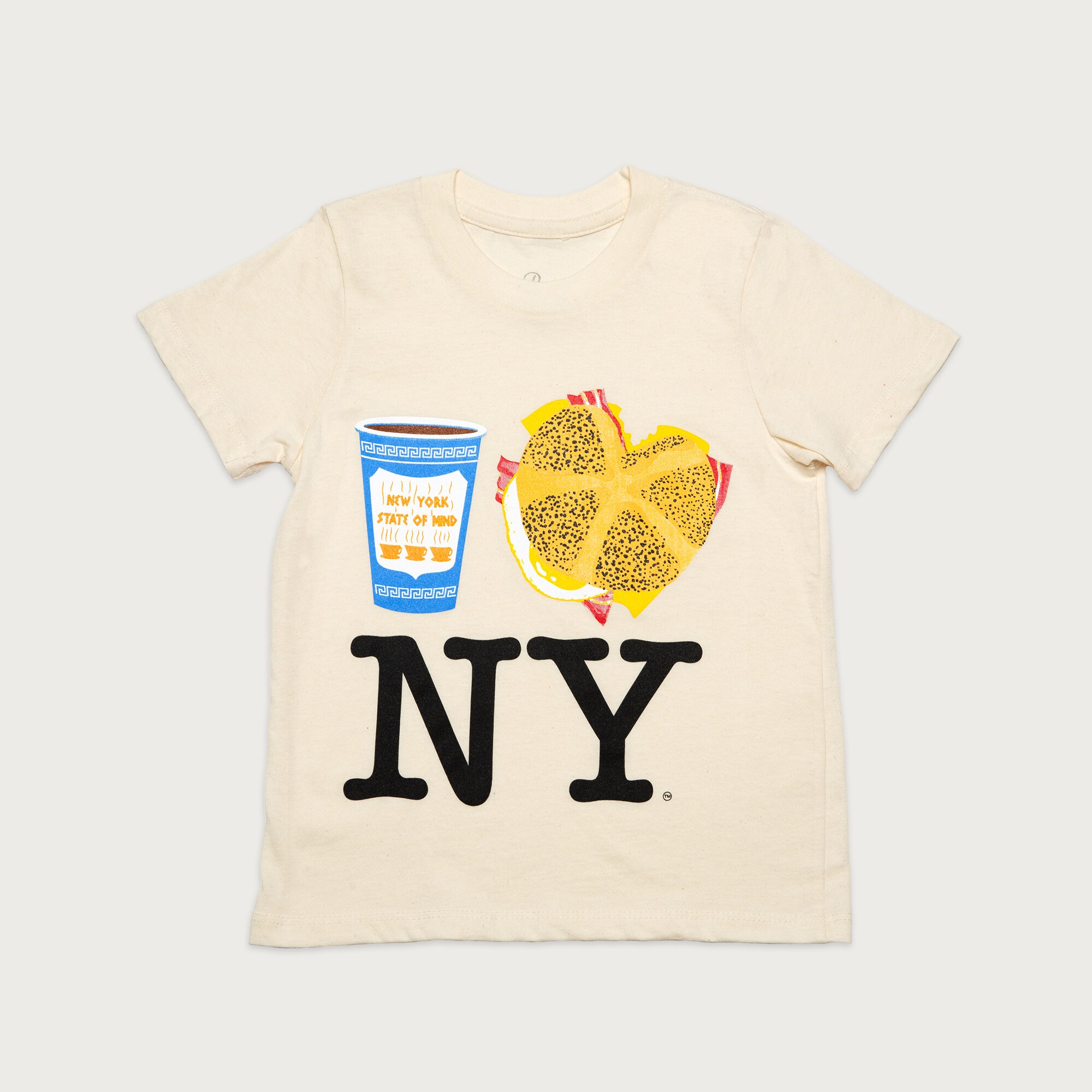 boys PiccoliNY coffee, bacon, egg and cheese NY T-shirt