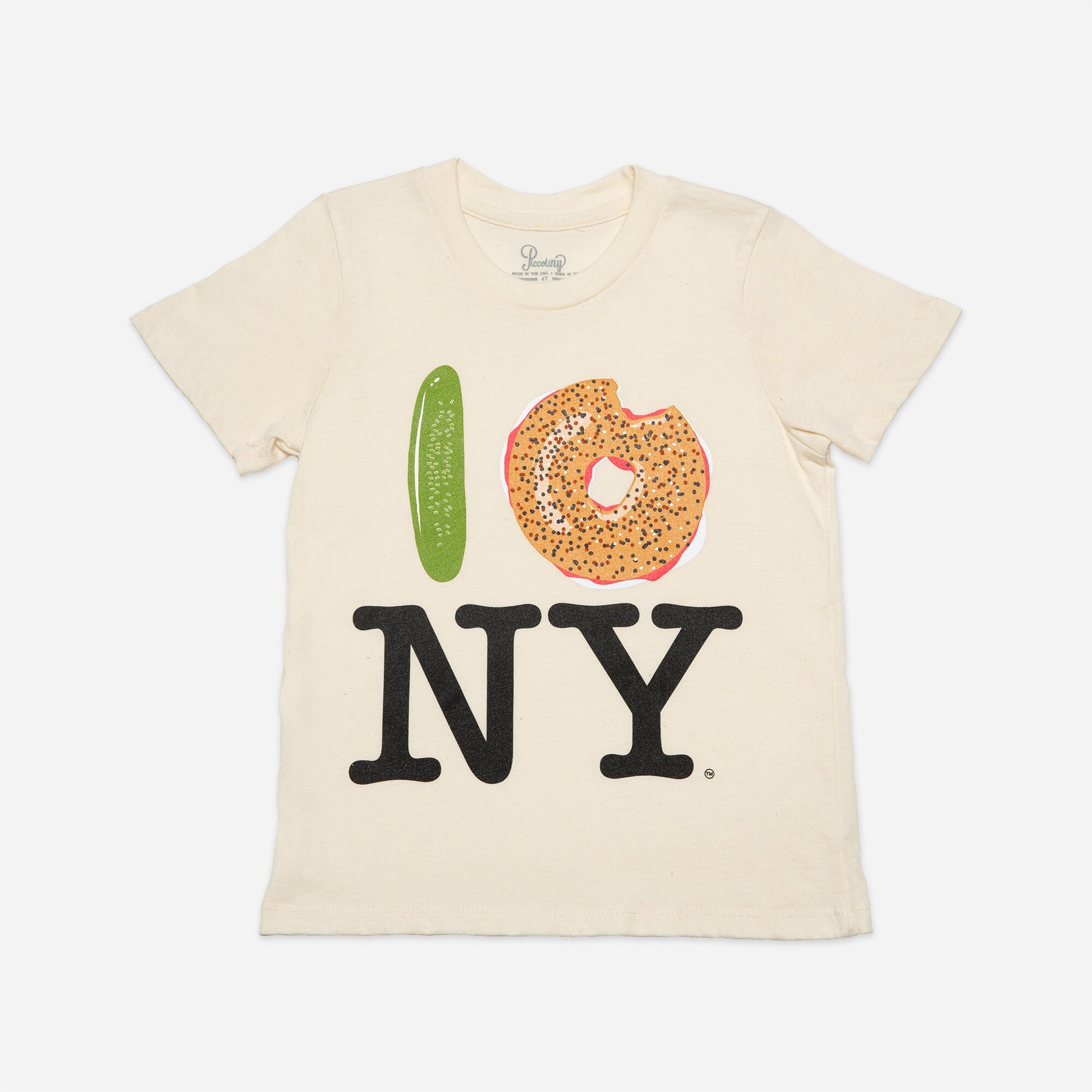  PiccoliNY pickle bagel NY T-shirt