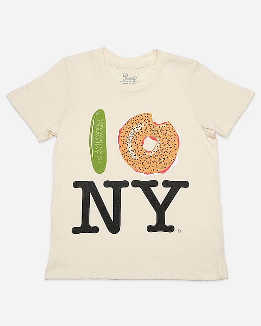 girls PiccoliNY pickle bagel NY T-shirt