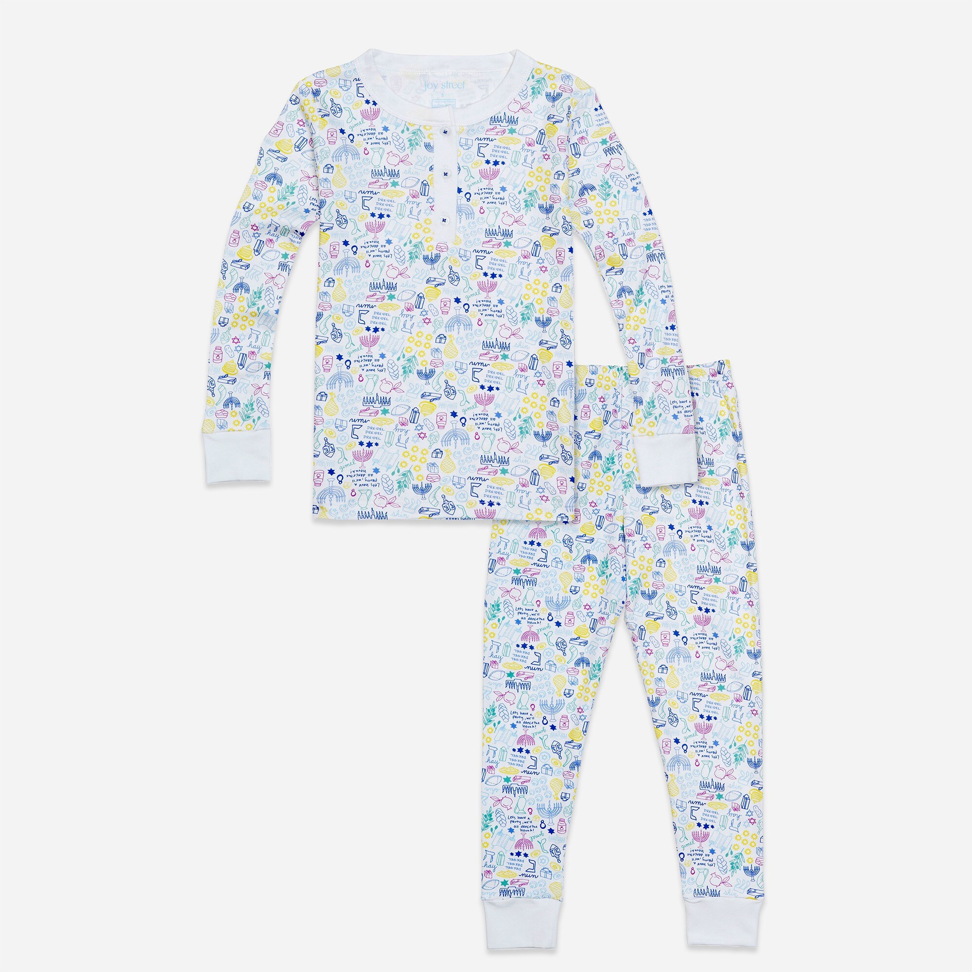 Joy Street Kids™ kids' Hanukkah two-piece pajamas